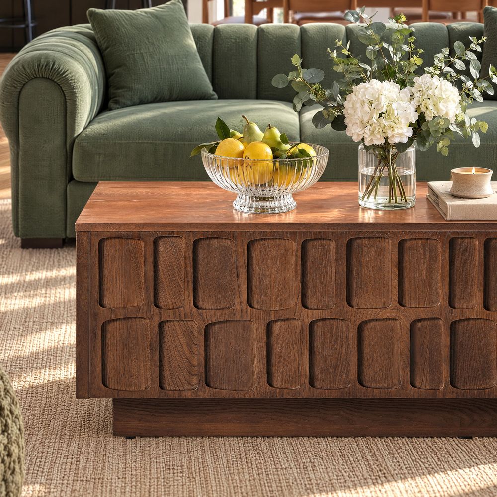 Vittorio 55" Elm Coffee Table - image 4 of 9