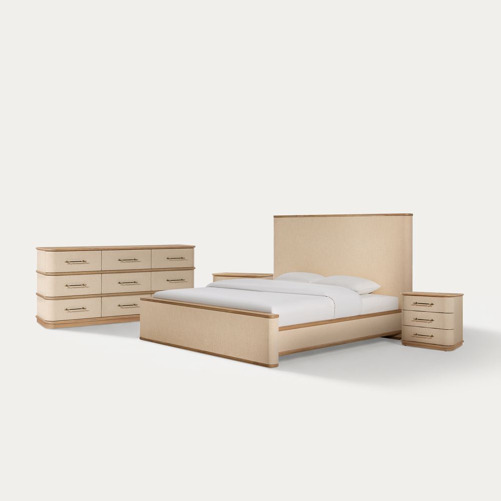4-Piece Walter Linen-Blend Bedroom Set