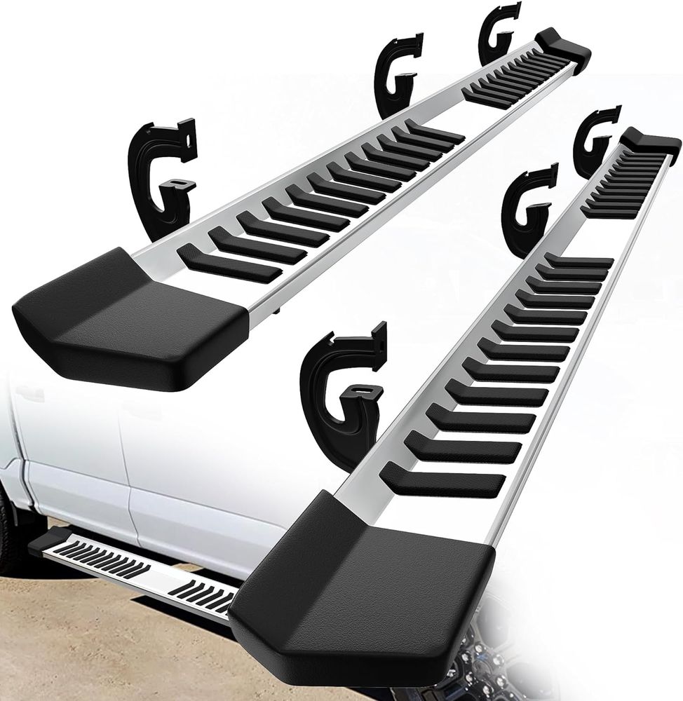 6 Inches Running Boards Replacement for 2004-2014 Ford F150 SuperCrew Cab Side Steps Stainless Steel Nerf Bars