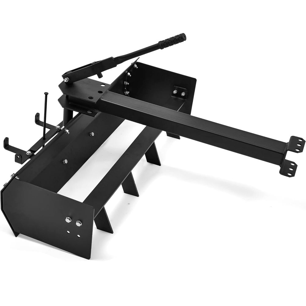42" Tow Behind Box Scraper Lawn Tractor Attachments Fit for ATV UTV, Black