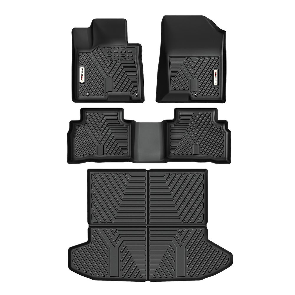 Floor Mats for 2022-2026 Hyundai Tucson(NOT for Hybrid) All Weather Protection TPE Non-Slip Automotive Floor Liners Fits Floor Mats & Trunk Mat Full Set Hyundai Tucson Accessories, Black