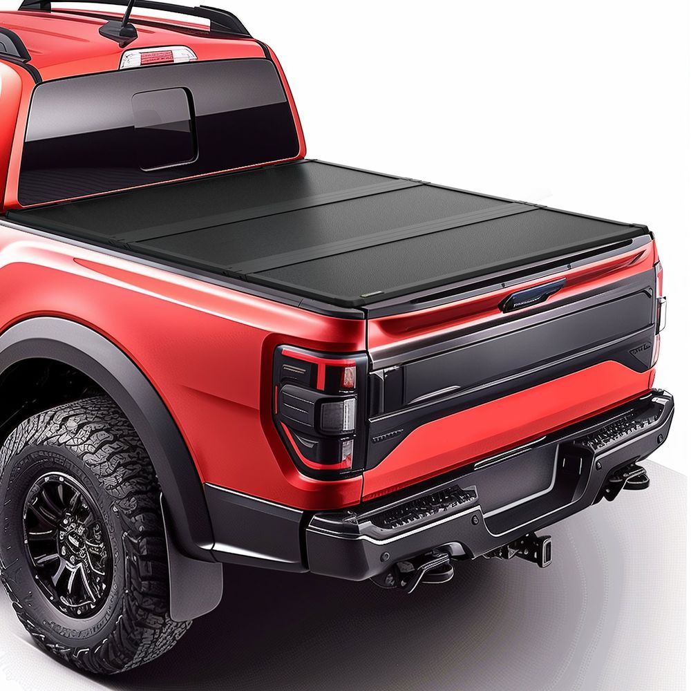 Ford F-150 tonneau cover, Ford F150 bed cover, hard tri fold tonneau cover, FRP tonneau cover, fiberglass truck bed cover, Ford F-150 hard bed cover, 2015-2026 F150 accessories, 5.5 ft bed cover, hard folding truck bed cover, weatherproof tonneau cover, locking truck bed cover, heavy duty truck bed cover, pickup truck bed cover, YITAMOTOR F150 tonneau cover