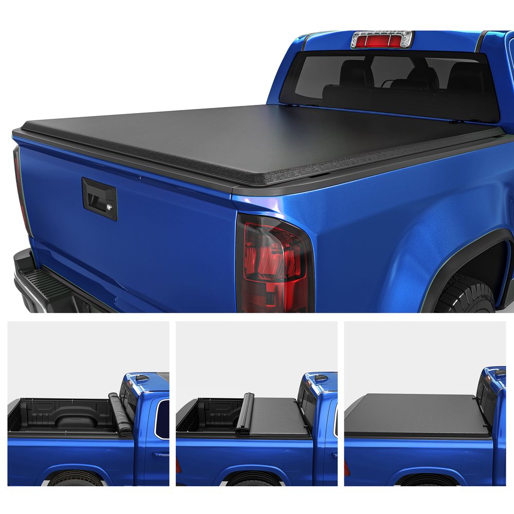 Chevy Colorado tonneau cover,GMC Canyon bed cover,5.2ft truck bed cover,Roll-up tonneau cover,Double-layer PVC tonneau,Waterproof truck bed cover,Dustproof tonneau cover,UV protection tonneau cover,Soft roll-up bed cover,Pickup truck bed cover,Chevy Colorado truck accessory,GMC Canyon 2015-2026 cover,Tension latch tonneau,Easy install tonneau cover,No drill bed cover,Cargo protection cover,Full bed access cover,Weather-resistant truck cover,Heavy-duty truck bed cover,Foldable tonneau cover,Durable truck bed cover,Custom-fit tonneau cover,Chevy Colorado soft cover,GMC Canyon 5.2ft bed,Pickup truck tonneau,
