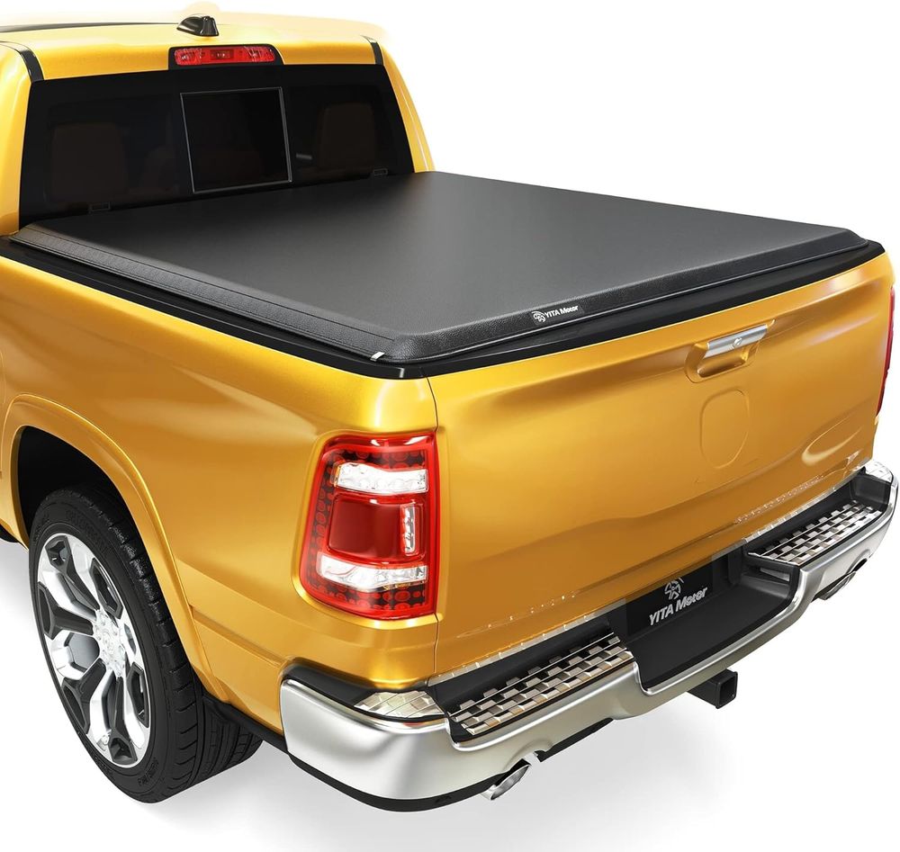 Tonneau Cover for Dodge Ram 1500 2002–2023 & Ram 2500/3500 2003–2026 with 8ft Fleetside Bed, Not Compatible with Rambox
