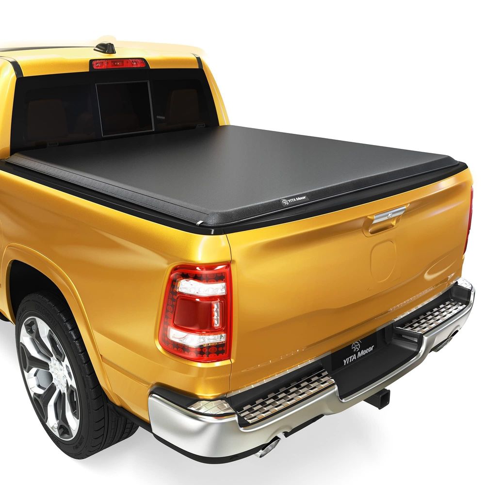 02-18 Dodge Ram 1500, 03-26 Dodge Ram 2500/3500,19-24 Classic, Soft Roll Up Tonneau Cover-YITAMOTOR