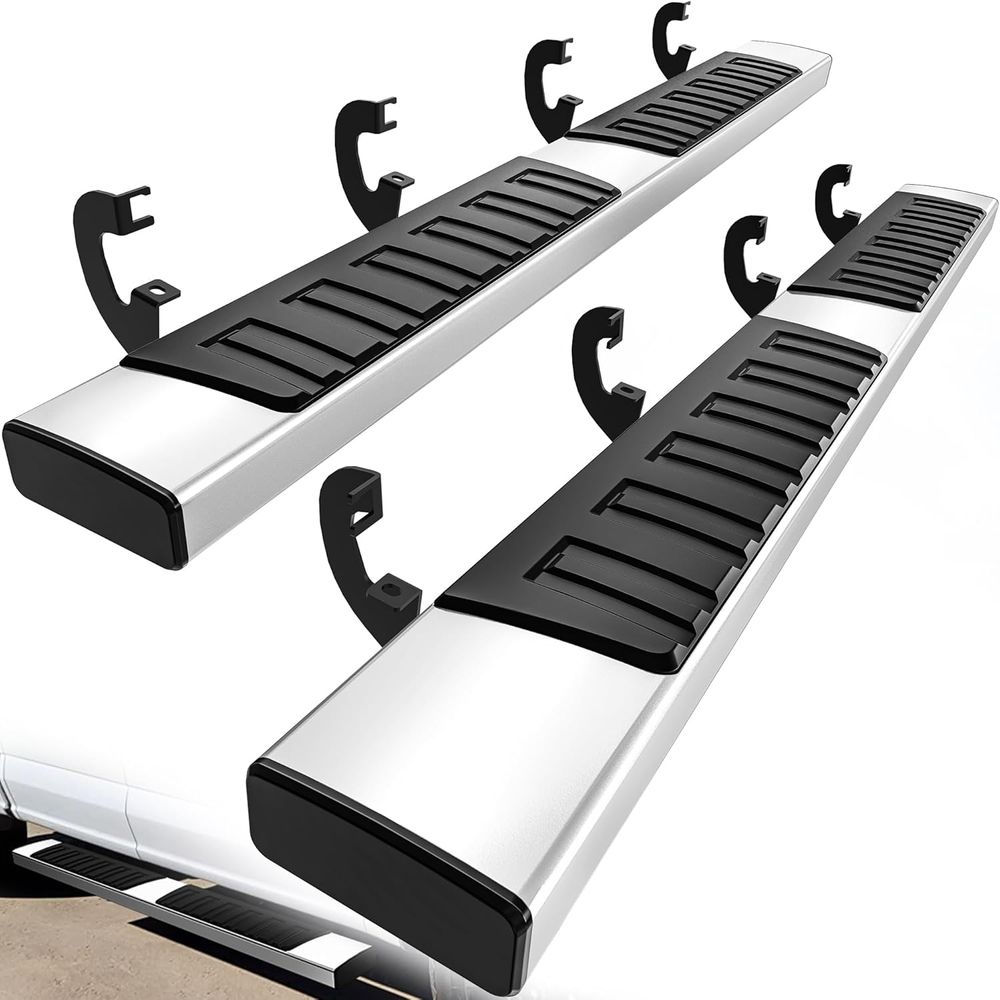 Running Board for 2007-2018 Chevy Silverado 1500 Crew Cab 6" Nerf Bars Side Step