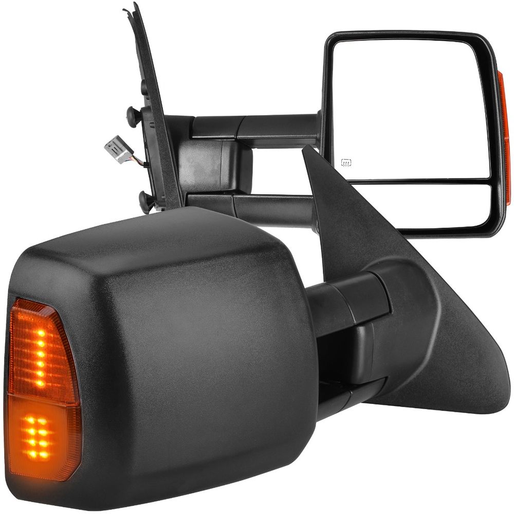 YITAMOTOR® Tow Mirrors For 07-17 Toyota Tundra, Extending and Folding