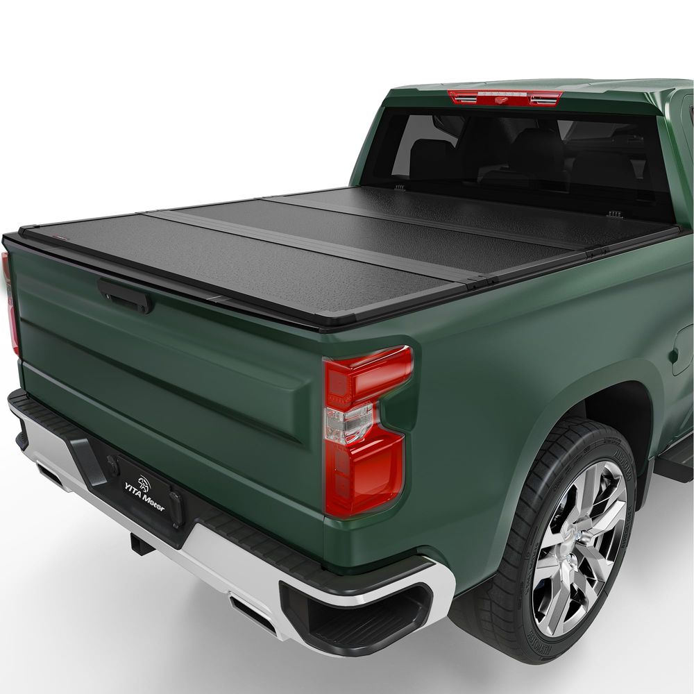 5.8ft Bed Hard 3-Fold Tonneau Cover for 19 - 26 Chevy Silverado GMC Sierra 1500