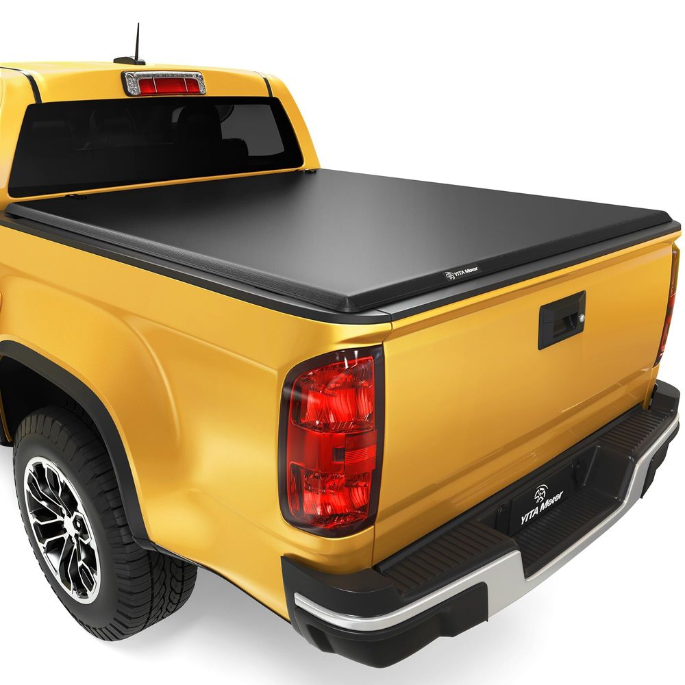 YITAMOTOR soft tri fold tonneau cover, YITAMOTOR truck bed cover, Chevy Colorado tonneau cover, GMC Canyon tonneau cover, 2015-2026 Chevy Colorado bed cover, 2015-2026 GMC Canyon bed cover, Colorado truck bed cover, Canyon truck bed cover, 5.2ft truck bed cover, 62 inch bed cover, soft tri fold truck bed cover, tri fold tonneau cover, folding truck bed cover, pickup truck bed cover, heavy duty tonneau cover, waterproof truck bed cover, weather resistant bed cover, tear resistant tonneau cover, UV resistant truck bed cover, no drill tonneau cover, easy install truck bed cover, secure clamp tonneau cover, alloy frame truck cover, cargo protection cover, Chevy Colorado accessories, GMC Canyon accessories, truck exterior accessories, aftermarket truck bed cover, YITAMOTOR Colorado tonneau cover, YITAMOTOR Canyon tonneau cover