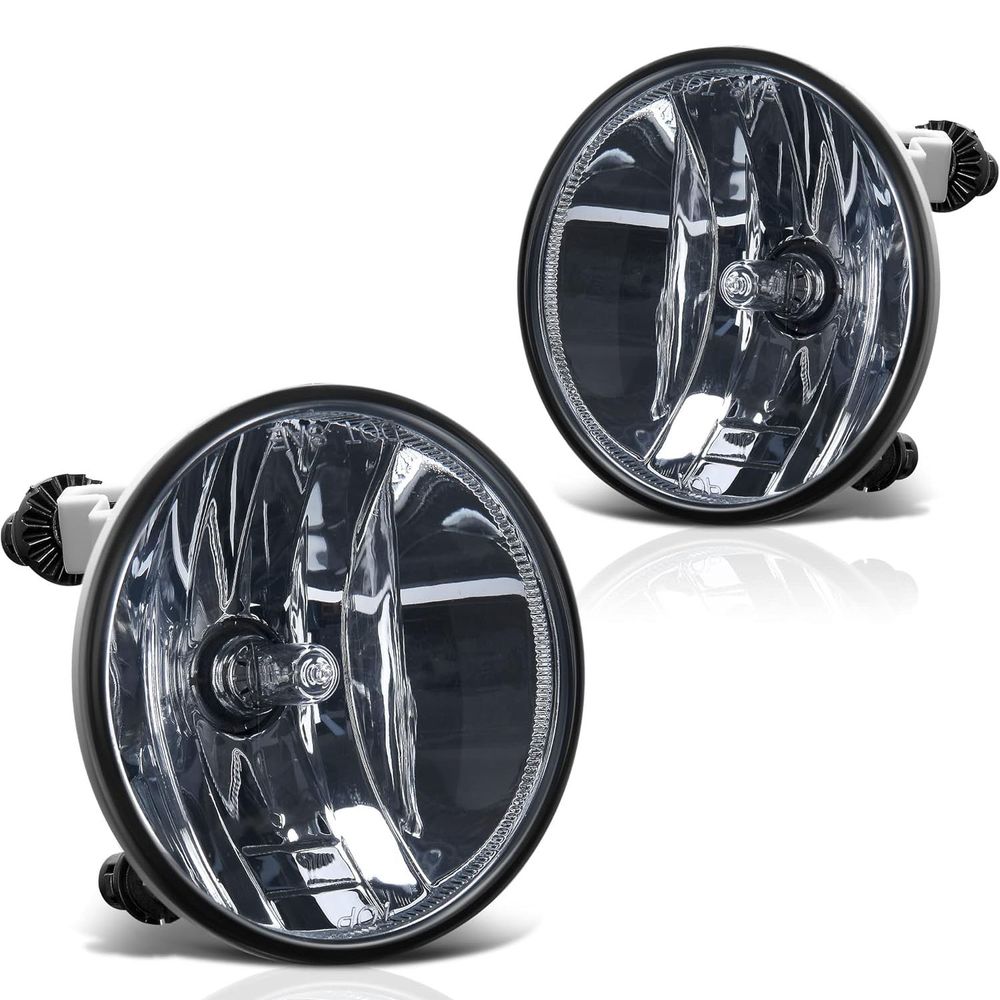 YITAMOTOR Fog Lights Compatible with 2007-2014 Chevy Suburban Tahoe GMC Yukon, 07-13 Avalanche, 10-13 Camaro 15-19 Colorado 15-17 Silverado, 14-16 Sierra Ford Escape Fog Light with Bulbs (Smoke)