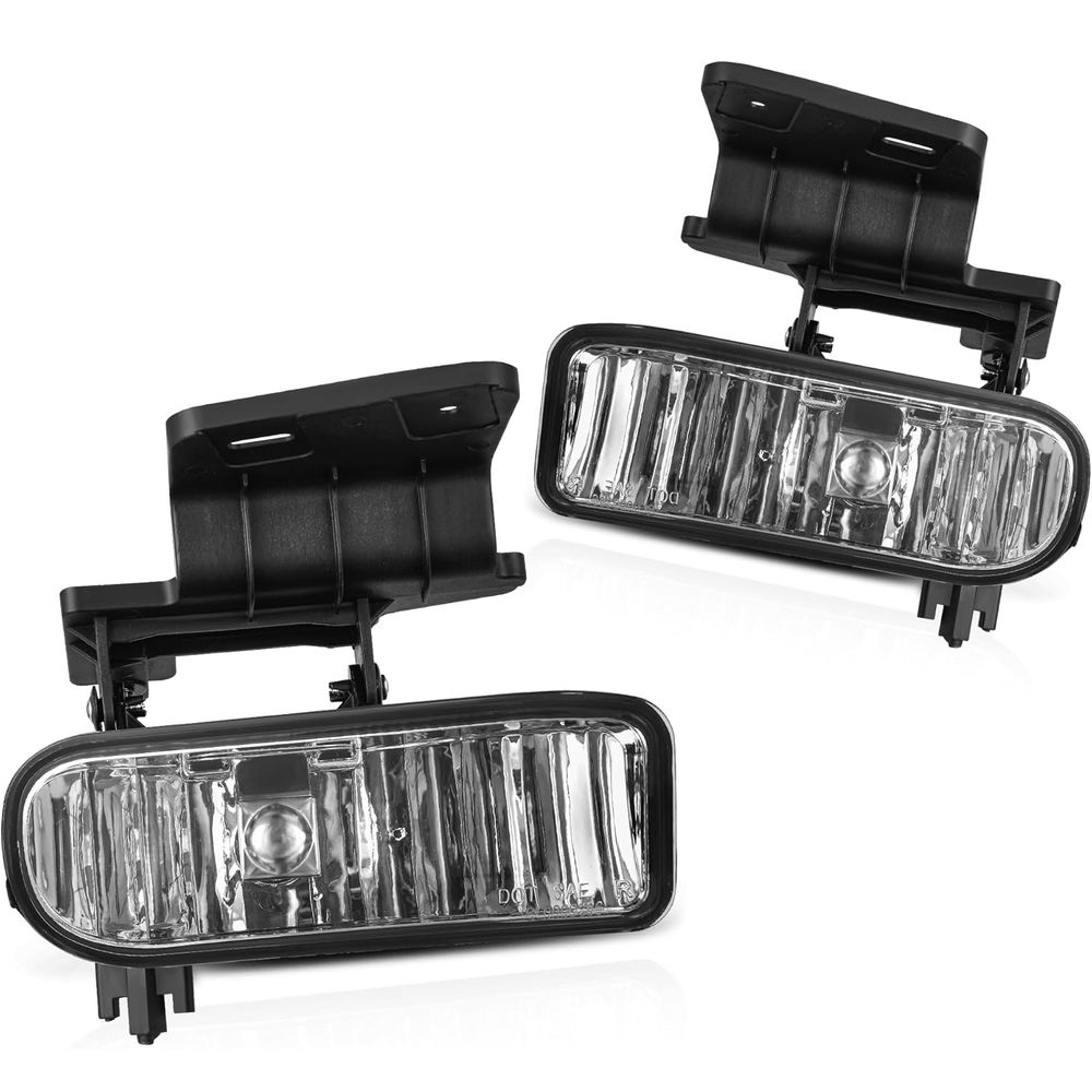 YITAMOTOR Fog Lights Compatible with 1999 2000 2001 2002 Chevy Silverado / 2000 2001 2002 2003 2004 2005 2006 Suburban / 2000-2006 Chevy Tahoe Fog Lamps with 880 12V 27W Bulbs (Clear) 