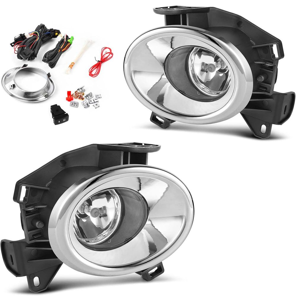 YITAMOTOR Fog Lights Compatible with Pathfinder 13-16 2013 2014 2015 2016 Fog Light Replacement (Clear Lens with Bulbs & Wiring Harness)