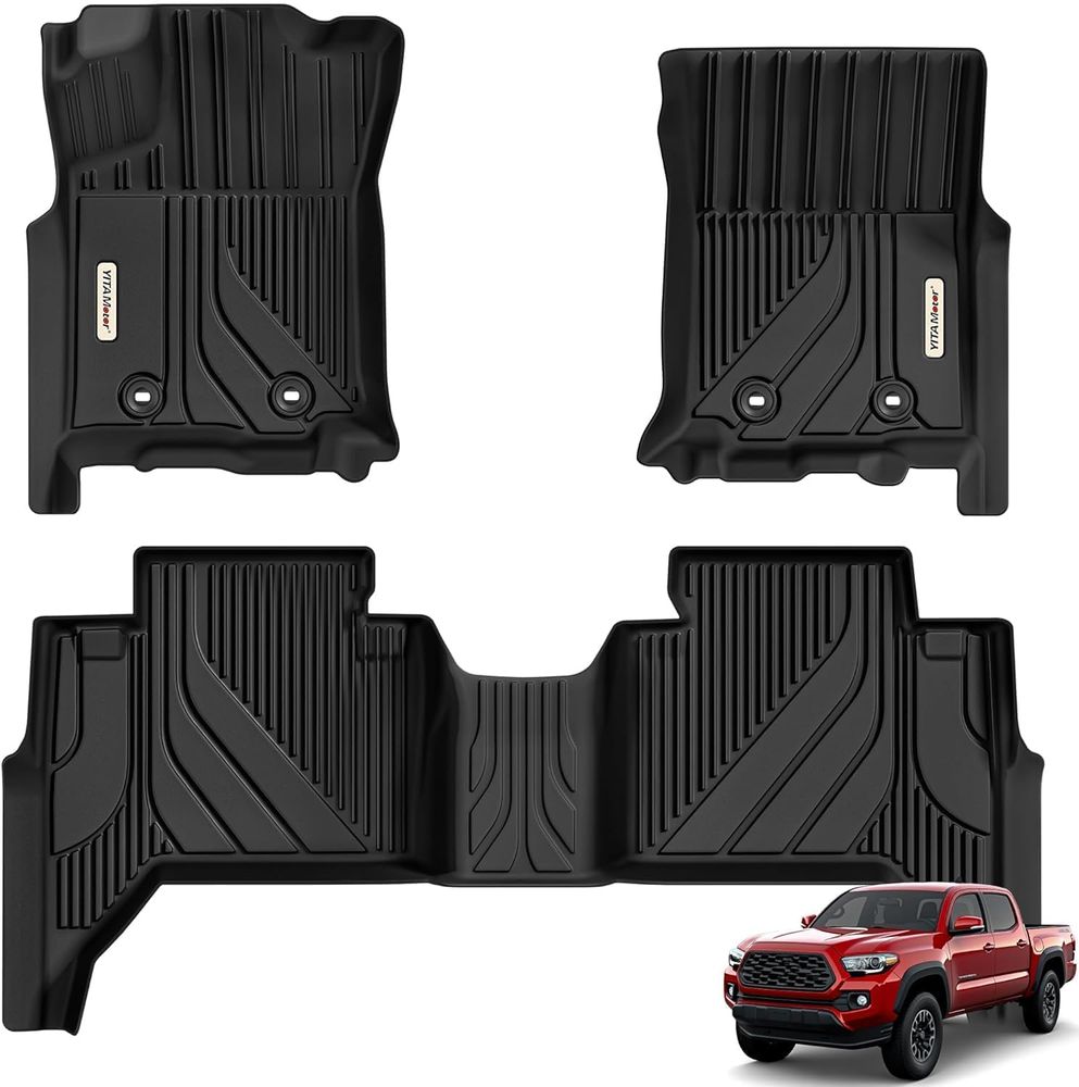 YITAMOTOR floor mats, Toyota Tacoma floor mats, Tacoma floor liners, Toyota Tacoma floor liners, Tacoma car mats, Toyota Tacoma accessories, Tacoma interior accessories, 2016-2023 Toyota Tacoma floor mats, 2016 Tacoma floor mats, 2017 Tacoma floor mats, 2018 Tacoma floor mats, 2019 Tacoma floor mats, 2020 Tacoma floor mats, 2021 Tacoma floor mats, 2022 Tacoma floor mats, 2023 Tacoma floor mats, Toyota Tacoma Double Cab floor mats, Tacoma Double Cab floor liners, Tacoma Double Cab accessories, Tacoma custom fit floor mats, Toyota Tacoma custom molded floor liners, Tacoma TPE floor mats, Tacoma TPE floor liners, Tacoma all-weather floor mats, Tacoma all-season floor liners, black floor mats, front floor mats, rear floor mats, 1st row floor mats, 2nd row floor mats, front and rear floor liners, full coverage floor mats, custom fit car mats, 3D laser scanned floor mats, precision fit floor liners, high-density TPE floor mats, durable TPE floor liners, wear-resistant floor mats, flexible floor liners, cold weather floor mats, heat resistant floor liners, non-toxic floor mats, odorless TPE floor liners, latex-free floor mats, lead-free floor liners, cadmium-free floor mats, PVC-free floor liners, waterproof floor mats, water-resistant floor liners, all-weather car mats, all-season car mats, raised edge floor mats, deep channel floor liners, liquid spill protection, snow protection floor mats, mud protection floor liners, sand protection car mats, debris protection floor liners, non-slip floor mats, anti-slip floor liners, retainer clip floor mats, secure fit floor liners, skid-resistant floor mats, textured floor liners, easy clean floor mats, washable car mats, hose washable floor liners, Toyota truck accessories, Tacoma truck accessories, Tacoma interior protection, Tacoma floor protection, Toyota Tacoma carpet protection, Tacoma front floor mats, Tacoma rear floor mats, truck floor liners, truck interior protection