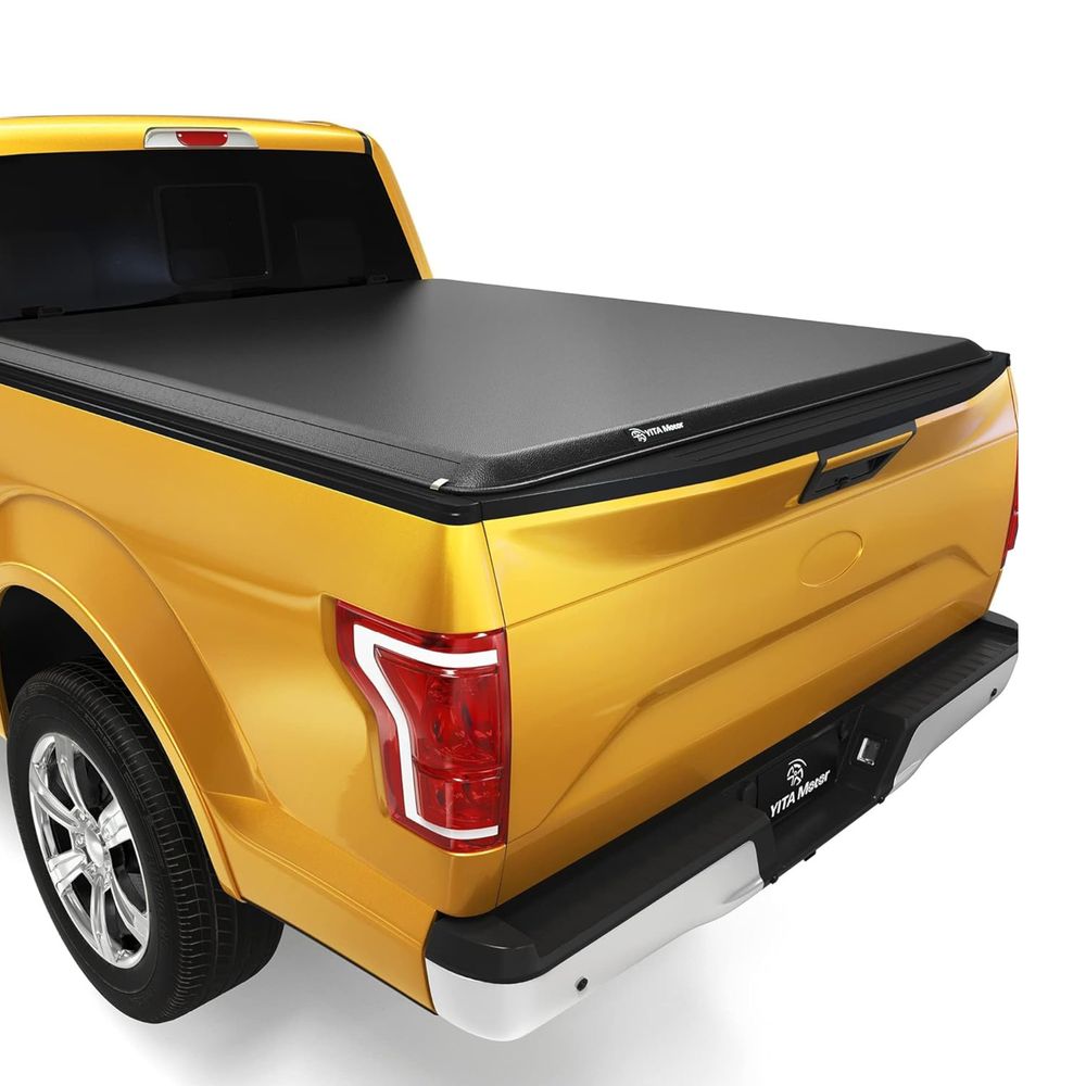 Soft Roll Up Truck Bed Tonneau Cover Compatible with 1999-2016 Ford F-250 F-350 F250 F350 Super Duty 8 ft Bed