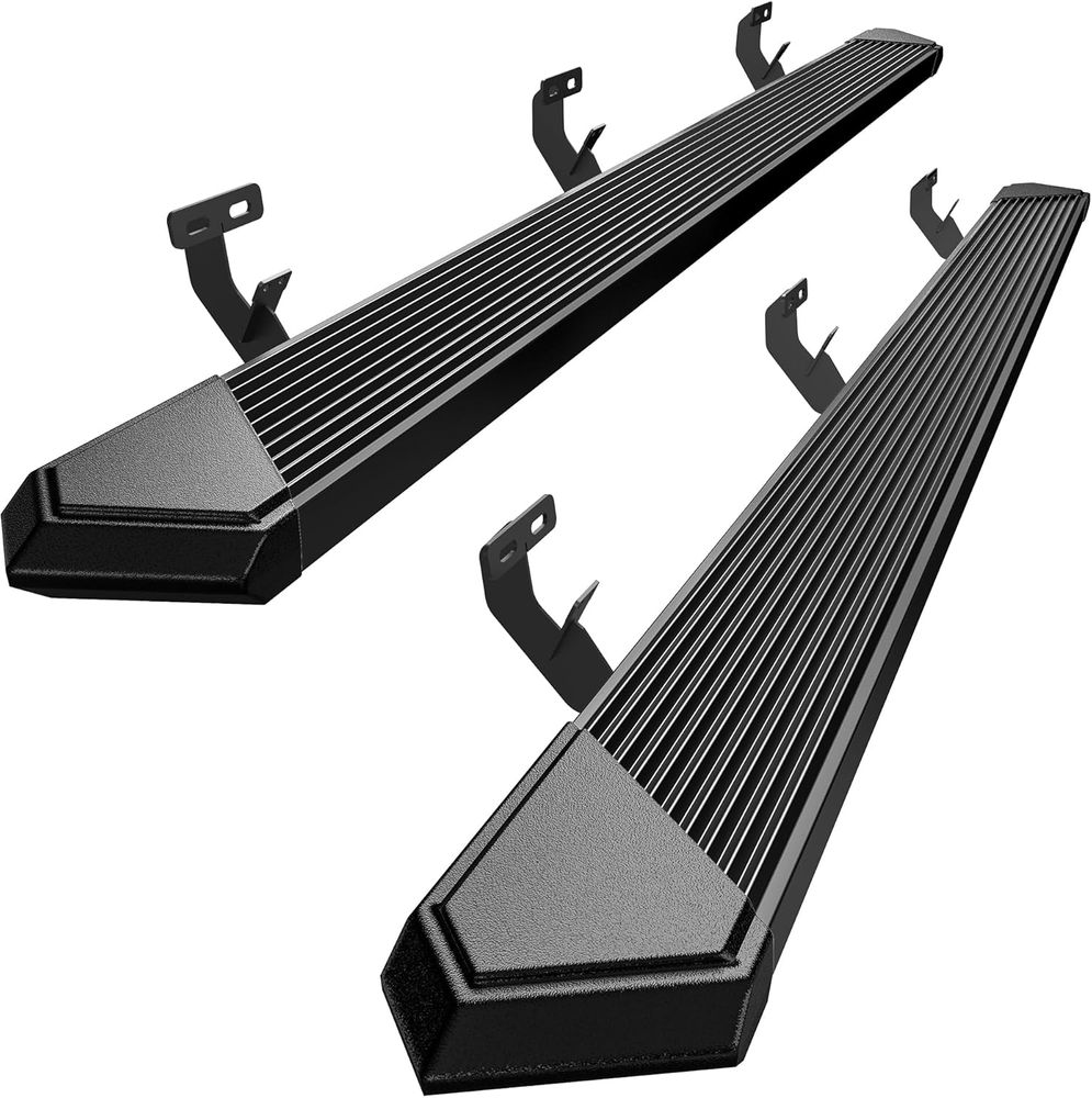 Ram running boards, Dodge Ram running boards, Ram side steps, Ram nerf bars, Ram 1500 running boards, Ram 1500 Classic running boards, Ram 2500 running boards, Ram 3500 running boards, crew cab running boards, 6 inch running boards, black step rails, stainless steel running boards, truck side steps, adjustable running boards, YITAMOTOR Ram accessories