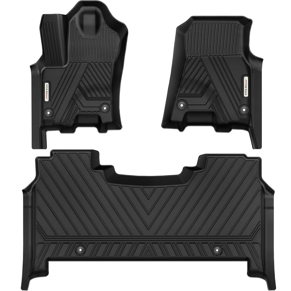 Ram 1500 floor mats, TPE floor liners, rear under-seat storage box, 2025 Ram 1500 accessories, all weather mats, custom fit floor mats, Crew Cab bucket seats, YITAMOTOR