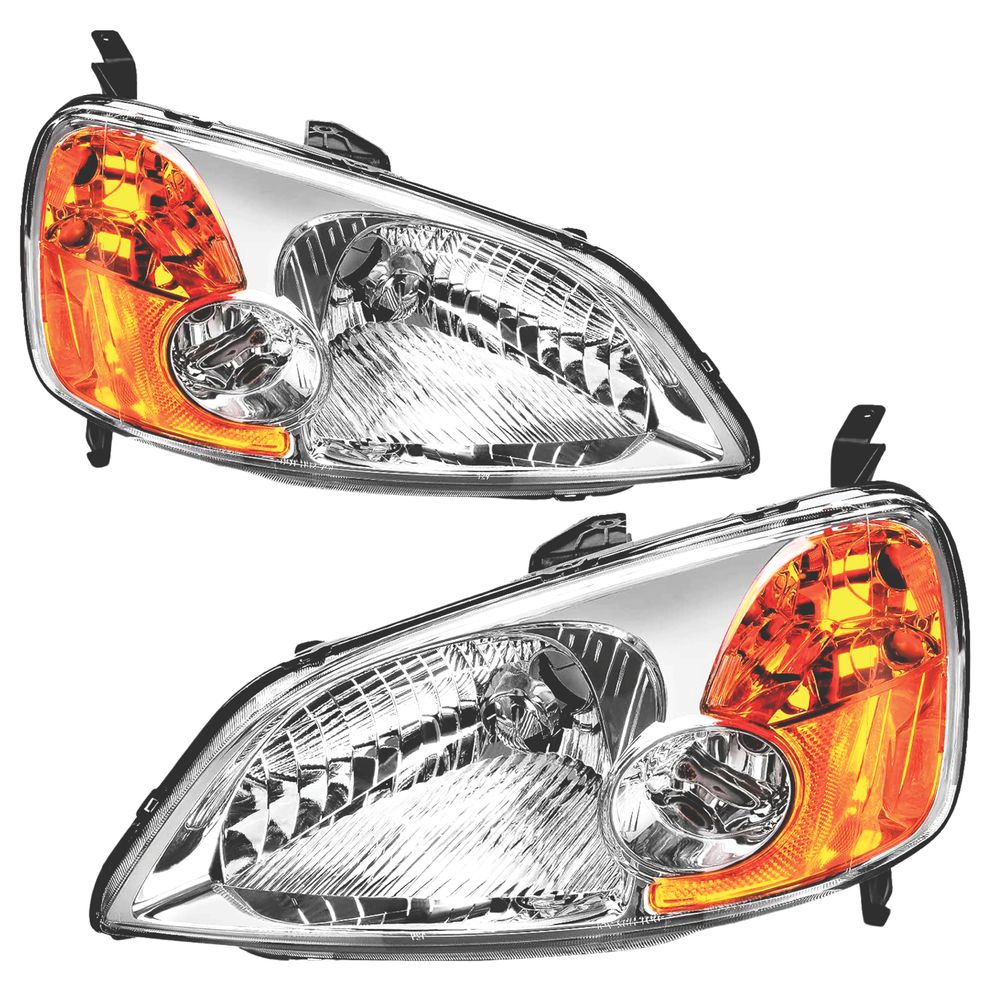 Headlights Assembly Compatible with 2001-2003 Honda Civic 
