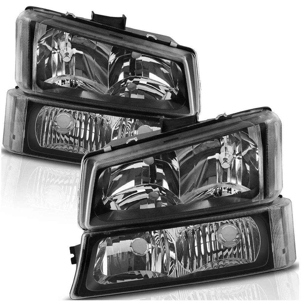 LED Headlights Assembly for 2003 2004-2006 Chevy Silverado Avalanche