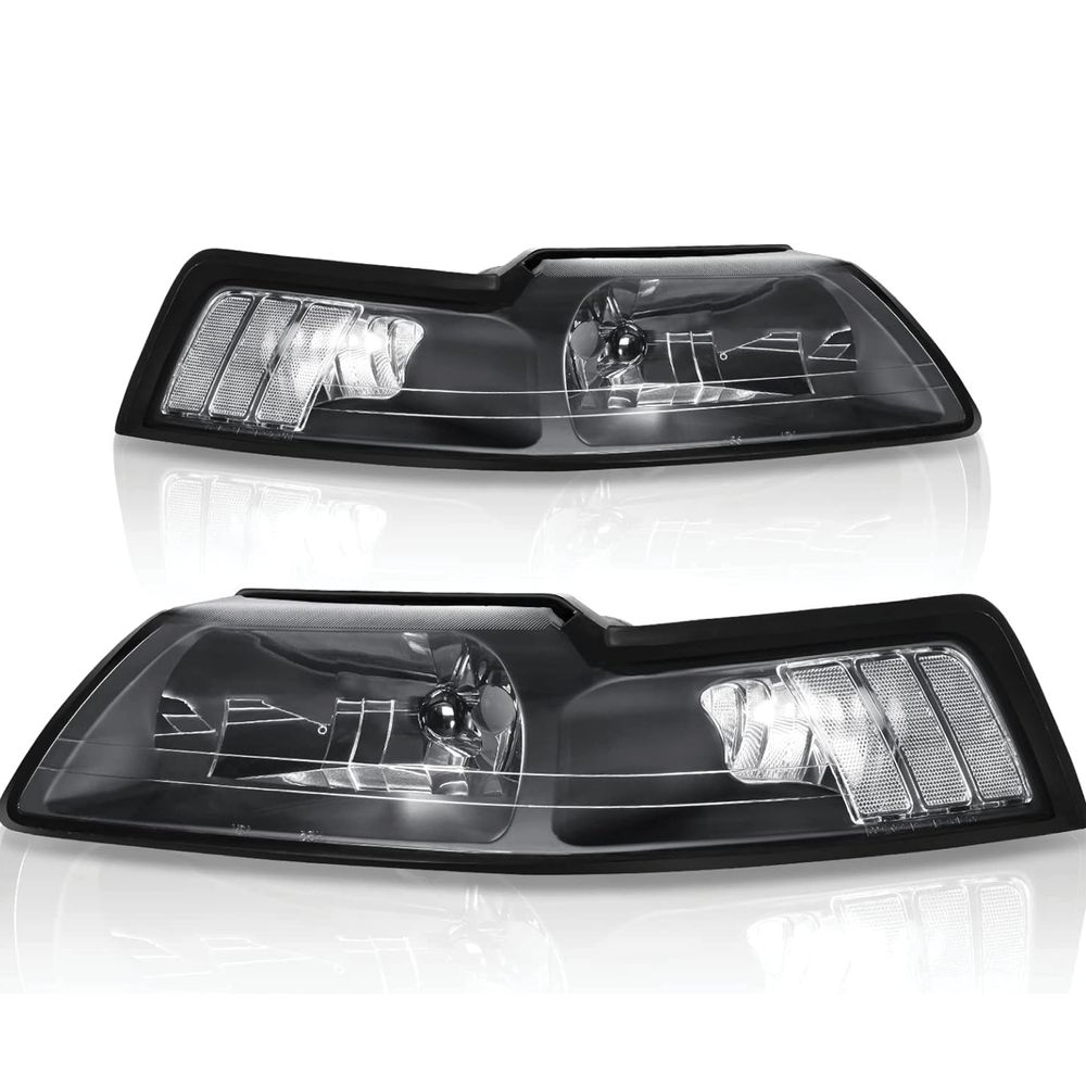 Headlight Assembly Compatible with 1999-2004 Ford Mustang