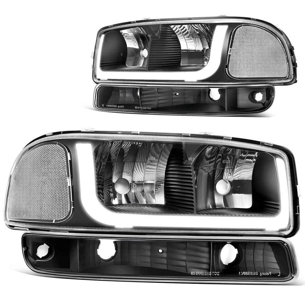 Headlight Assembly Compatible with 1999-2006 GMC Sierra 1500&2500