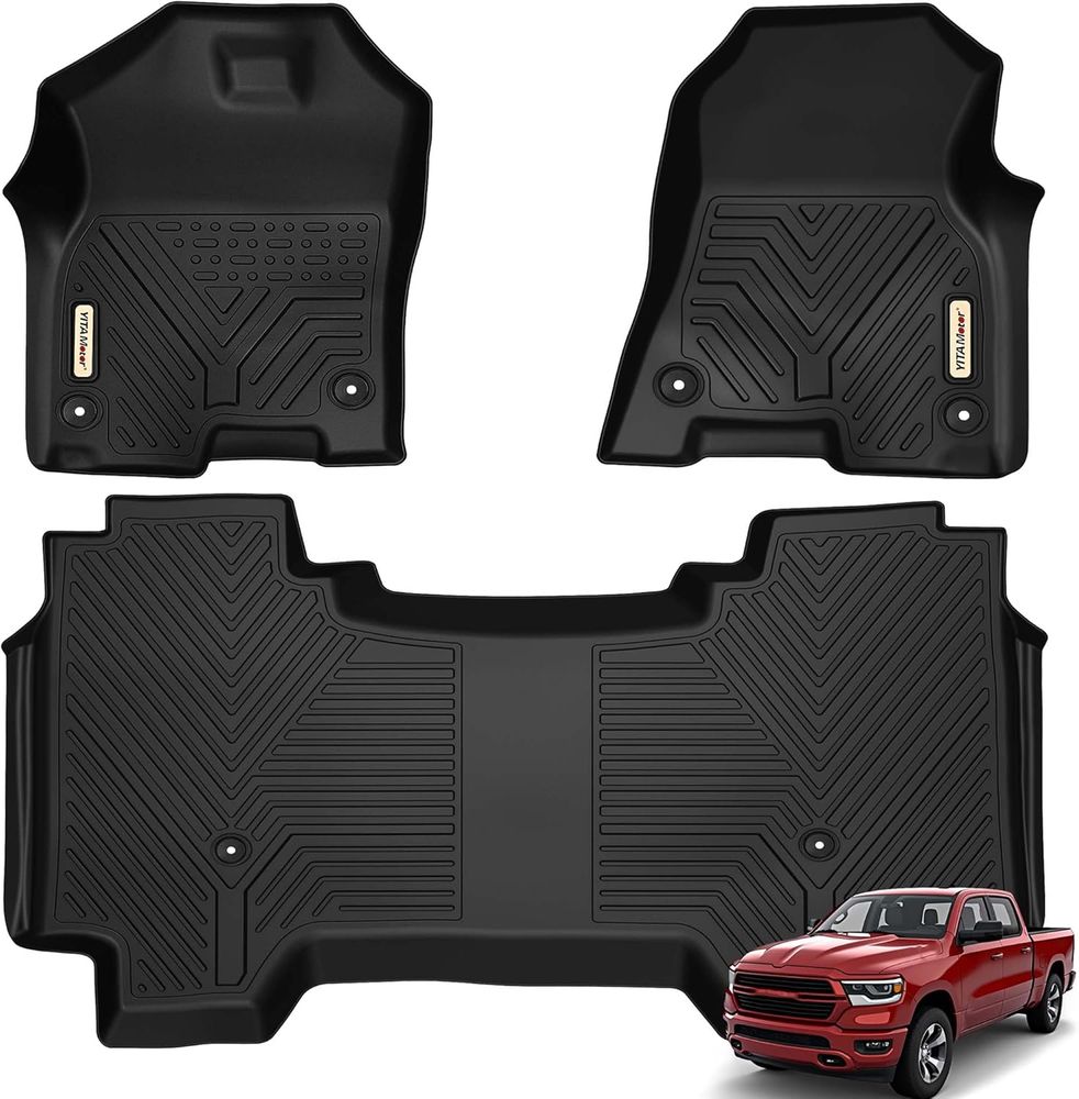 2019-2024 Dodge Ram all-weather protection rubber floor mats for cars
