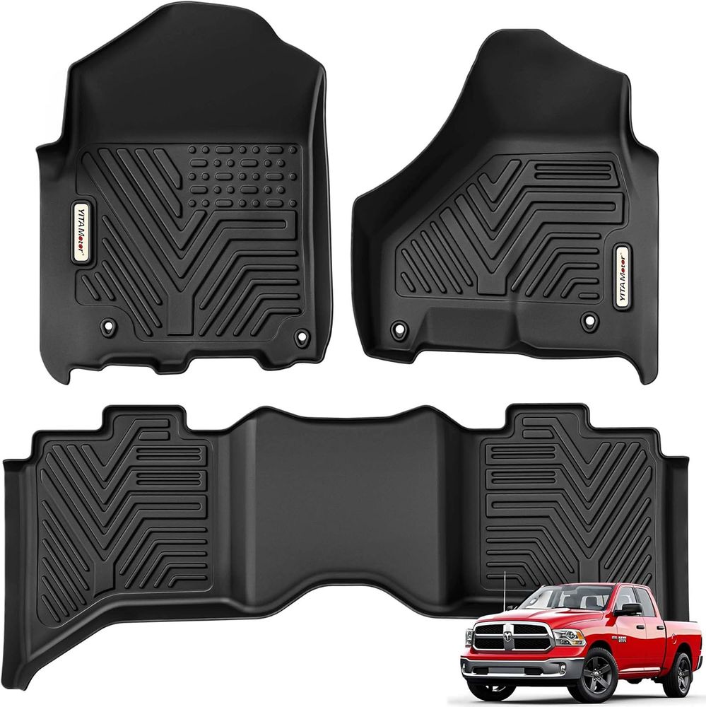 19-24 Ram 1500 Classic Crew Cab all-weather rubber floor liners for cars