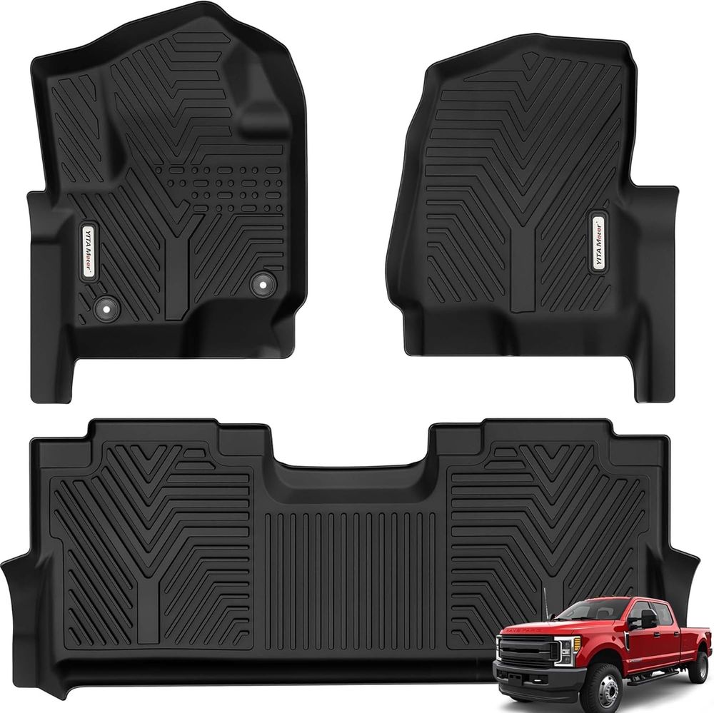 Ford F-250 floor mats, F-350 all weather mats, SuperCrew Cab mats, heavy duty truck mats, 2017 F-250 accessories, Super Duty floor liners, YITAMOTOR
