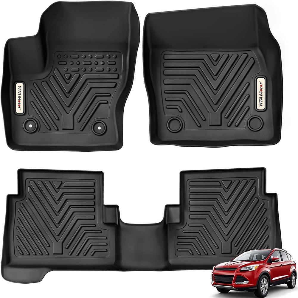 Ford Escape floor mats, Ford Escape floor liners, Ford C-Max floor mats, Ford C Max floor liners, Ford Escape accessories, Ford C-Max accessories, 2013 Ford Escape floor mats, 2014 Ford Escape floor mats, 2015 Ford Escape floor mats, 2016 Ford Escape floor mats, 2017 Ford Escape floor mats, 2018 Ford Escape floor mats, 2019 Ford Escape floor mats, 2013 Ford C-Max floor mats, 2014 Ford C-Max floor mats, 2015 Ford C-Max floor mats, 2016 Ford C-Max floor mats, 2017 Ford C-Max floor mats, 2018 Ford C-Max floor mats, all weather floor mats, all weather floor liners, TPE floor mats, custom fit floor mats, waterproof floor mats, non slip floor mats, heavy duty floor liners, 1st row floor mats, 2nd row floor mats, front rear floor mats, interior protection mats, YITAMOTOR floor mats