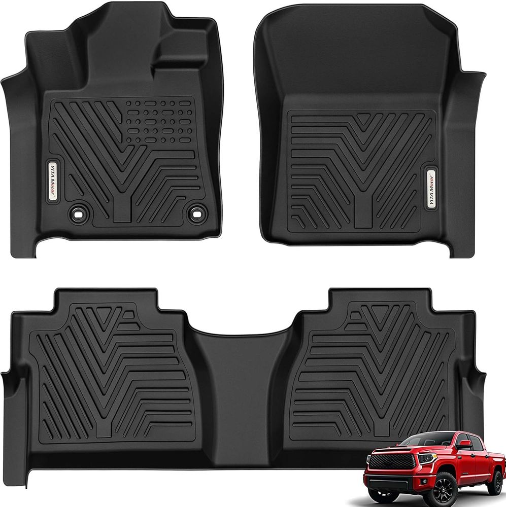 All weather protection car floor mats for 14-20 Toyota Tundra Double Cab