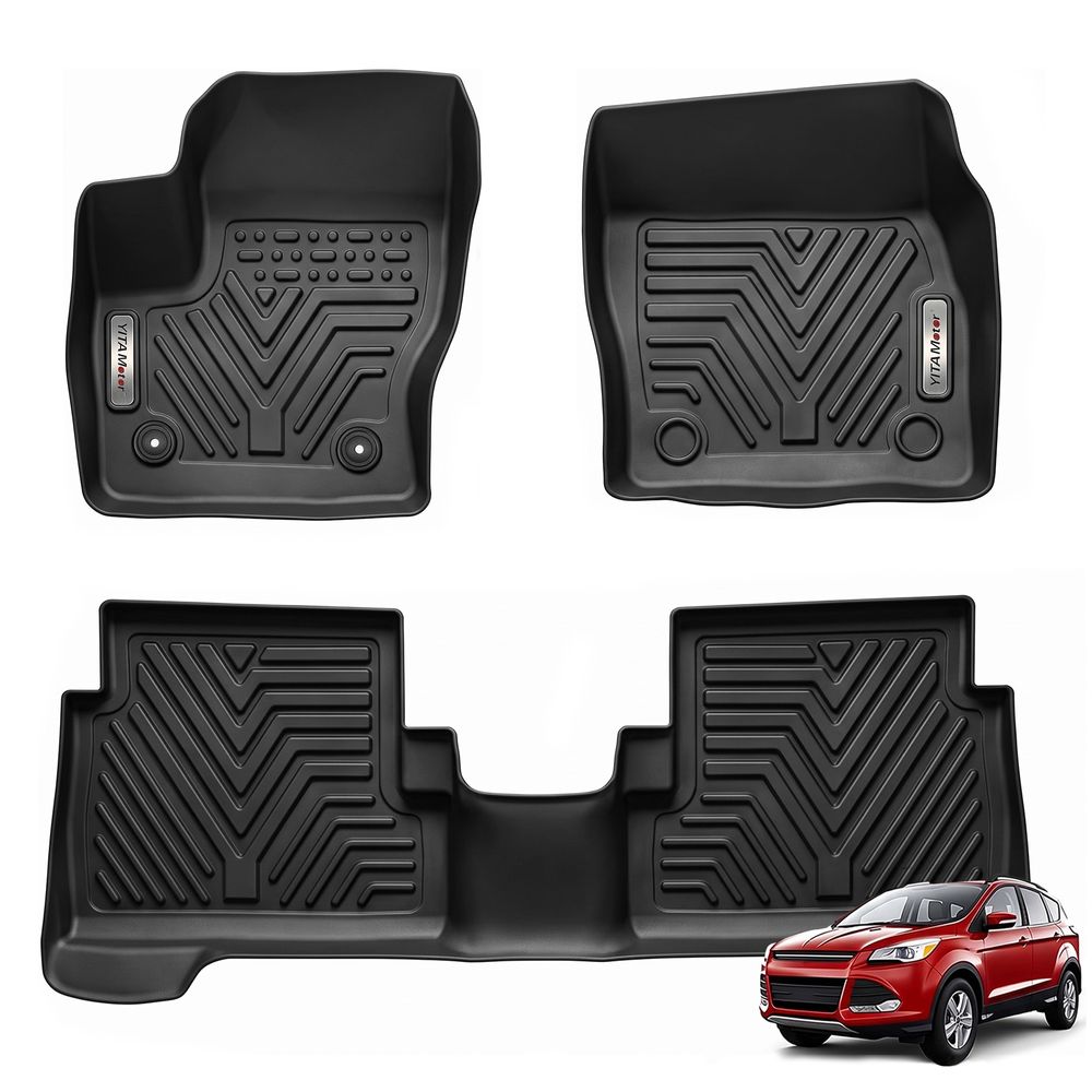 Ford Escape floor mats, Ford Escape floor liners, Ford C-Max floor mats, Ford C Max floor liners, Ford Escape accessories, Ford C-Max accessories, 2013 Ford Escape floor mats, 2014 Ford Escape floor mats, 2015 Ford Escape floor mats, 2016 Ford Escape floor mats, 2017 Ford Escape floor mats, 2018 Ford Escape floor mats, 2019 Ford Escape floor mats, 2013 Ford C-Max floor mats, 2014 Ford C-Max floor mats, 2015 Ford C-Max floor mats, 2016 Ford C-Max floor mats, 2017 Ford C-Max floor mats, 2018 Ford C-Max floor mats, all weather floor mats, all weather floor liners, TPE floor mats, custom fit floor mats, waterproof floor mats, non slip floor mats, heavy duty floor liners, 1st row floor mats, 2nd row floor mats, front rear floor mats, interior protection mats, YITAMOTOR floor mats
