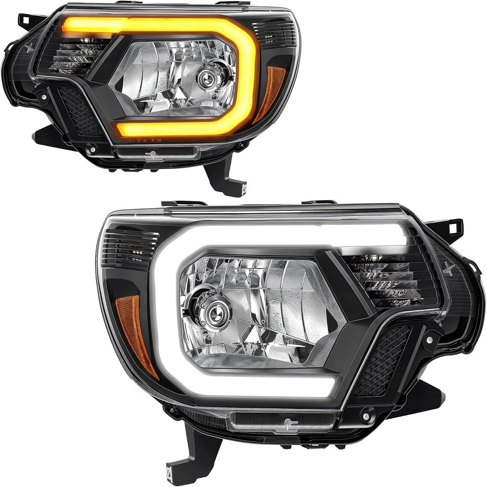 YITAMOTOR headlights, Toyota Tacoma headlights, LED DRL headlights, sequential headlights, sequential turn signal headlights, replacement headlights, headlight assembly, headlamp assembly, 2012 Toyota Tacoma headlights, 2013 Toyota Tacoma headlights, 2014 Toyota Tacoma headlights, 2015 Toyota Tacoma headlights, 2012-2015 Toyota Tacoma headlights, black housing headlights, amber reflector headlights, sequential turn signals, flowing turn signals, dynamic turn signals, white LED DRL, daytime running lights, H7 high beam, H7 low beam, H7 headlights, driver passenger headlight pair, sealed waterproof headlights, one-way vent headlights, micro-prism reflectors, side safety reflectors, direct bolt-on headlights, Tacoma replacement headlights, bulbs not included