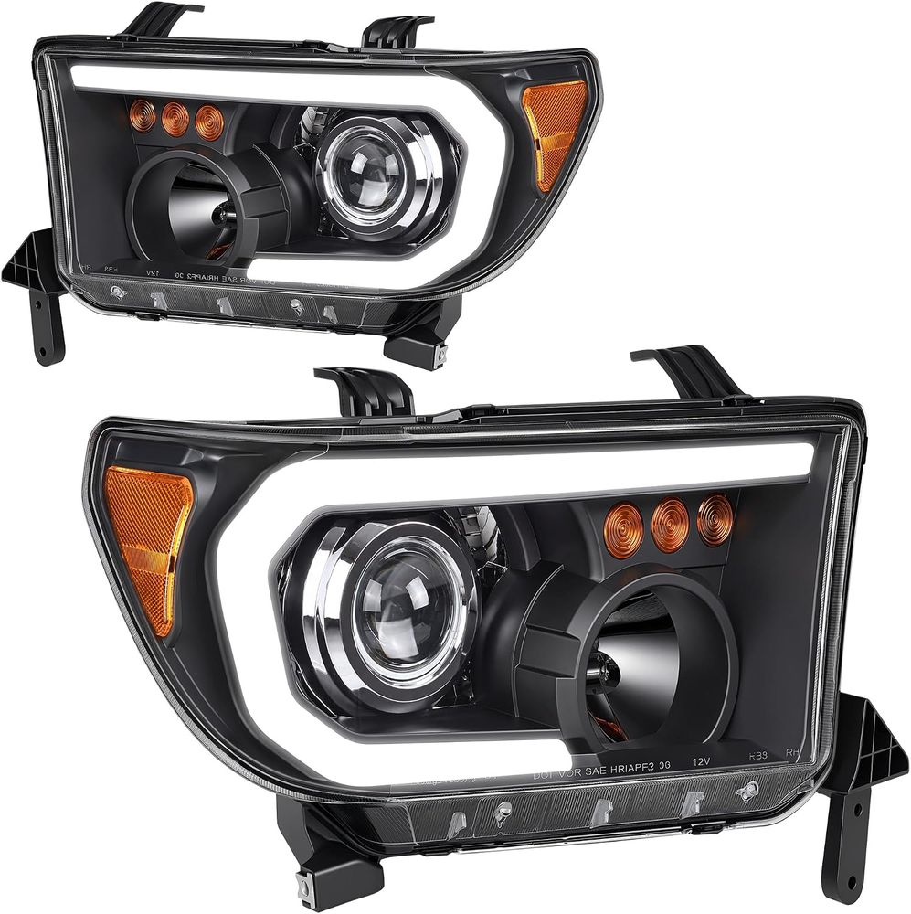 YITAMOTOR headlights, projector headlights, LED DRL headlights, Toyota Tundra headlights, Toyota Sequoia headlights, replacement headlights, headlight assembly, headlamp assembly, 2007 Toyota Tundra headlights, 2008 Toyota Tundra headlights, 2009 Toyota Tundra headlights, 2010 Toyota Tundra headlights, 2011 Toyota Tundra headlights, 2012 Toyota Tundra headlights, 2013 Toyota Tundra headlights, 2007-2013 Toyota Tundra headlights, 2008 Toyota Sequoia headlights, 2009 Toyota Sequoia headlights, 2010 Toyota Sequoia headlights, 2011 Toyota Sequoia headlights, 2012 Toyota Sequoia headlights, 2013 Toyota Sequoia headlights, 2014 Toyota Sequoia headlights, 2015 Toyota Sequoia headlights, 2016 Toyota Sequoia headlights, 2017 Toyota Sequoia headlights, 2008-2017 Toyota Sequoia headlights, black housing headlights, amber reflector headlights, projector beam headlights, daytime running lights, LED DRL, white LED DRL, HB3 high beam, H11 low beam, driver passenger headlight pair, sealed waterproof headlights, one-way vent headlights, micro-prism reflectors, bolt-on replacement headlights, bulbs not included