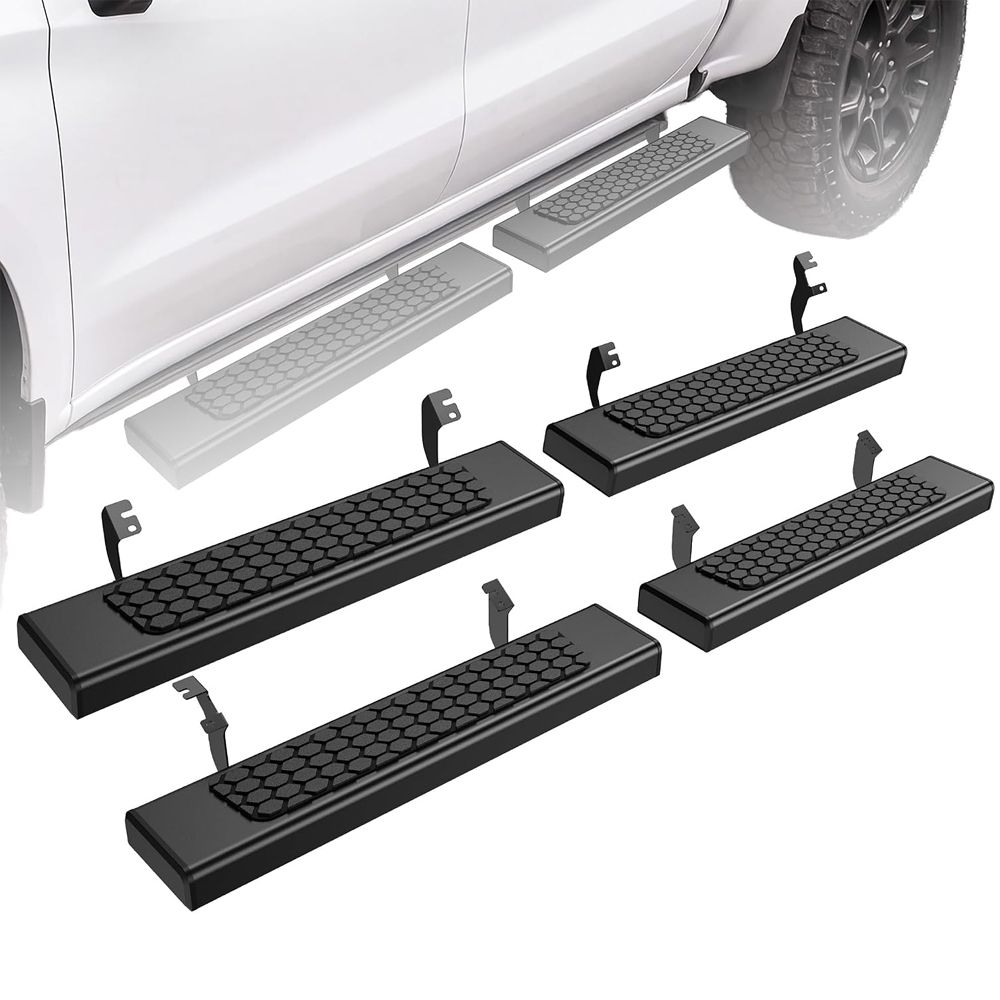 YITAMOTOR running boards, Toyota Tundra running boards, 2022 Tundra running boards, 2023 Tundra running boards, 2024 Tundra running boards, 2025 Tundra running boards, 2026 Tundra running boards, 2022 Toyota Tundra running boards, 2023 Toyota Tundra running boards, 2024 Toyota Tundra running boards, 2025 Toyota Tundra running boards, 2026 Toyota Tundra running boards, Tundra CrewMax running boards, Tundra CrewMax side steps, Tundra CrewMax step bars, CrewMax running boards, CrewMax side steps, Tundra side steps, Tundra step bars, Tundra nerf bars, Toyota Tundra accessories, split drop running boards, split running boards, 4-piece running boards, stainless steel running boards, textured black running boards, black stainless steel running boards, black side steps, stainless steel side steps, non-slip running boards, hexagonal step pads, non-slip step pads, off-road running boards, off-road side steps, anti-slip running boards, 440 lb capacity running boards, heavy duty running boards, no-drill running boards, bolt-on running boards, aftermarket running boards, truck side steps, Tundra CrewMax accessories