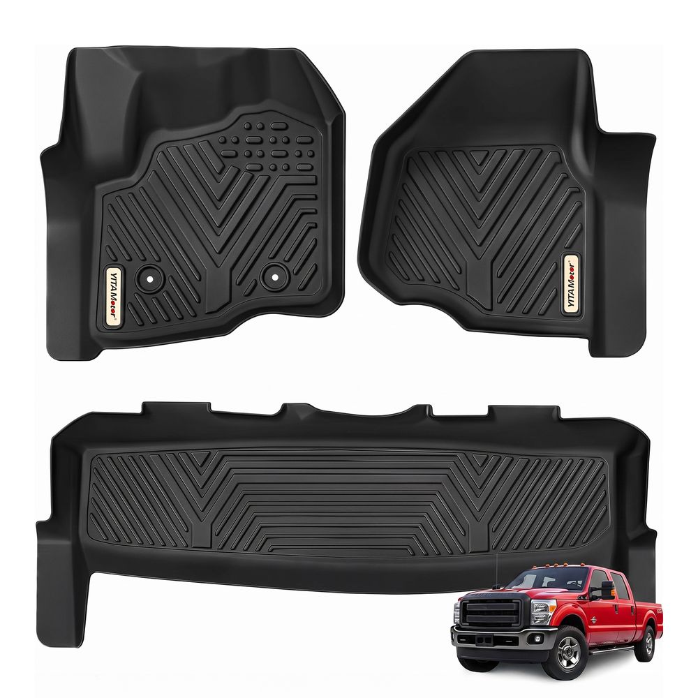 Ford F250 floor mats, Ford F350 floor mats, Ford F450 floor mats, Ford Super Duty floor mats, Ford Super Duty floor liners, F250 floor liners, F350 floor liners, F450 floor liners, F550 floor mats, Ford Crew Cab floor mats, Ford SuperCrew floor mats, 2012 F250 floor mats, 2013 F350 floor liners, 2014 Ford Super Duty accessories, 2015 F450 floor mats, 2016 F250 floor liners, all weather floor mats, TPE floor mats, rubber floor liners, custom fit floor mats, 3D laser measured floor liners, waterproof floor mats, non slip floor liners, front rear floor mats, truck floor mats, Ford truck accessories, YITAMOTOR floor mats