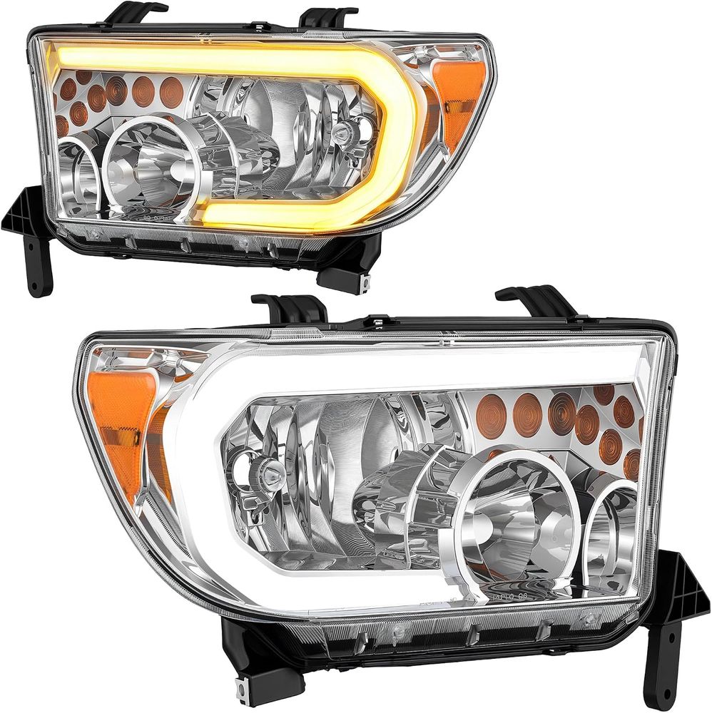 YITAMOTOR headlights, LED DRL headlights, sequential headlights, sequential turn signal headlights, Toyota Tundra headlights, Toyota Sequoia headlights, replacement headlights, headlight assembly, headlamp assembly, 2007 Toyota Tundra headlights, 2008 Toyota Tundra headlights, 2009 Toyota Tundra headlights, 2010 Toyota Tundra headlights, 2011 Toyota Tundra headlights, 2012 Toyota Tundra headlights, 2013 Toyota Tundra headlights, 2007-2013 Toyota Tundra headlights, 2008 Toyota Sequoia headlights, 2009 Toyota Sequoia headlights, 2010 Toyota Sequoia headlights, 2011 Toyota Sequoia headlights, 2012 Toyota Sequoia headlights, 2013 Toyota Sequoia headlights, 2014 Toyota Sequoia headlights, 2015 Toyota Sequoia headlights, 2016 Toyota Sequoia headlights, 2017 Toyota Sequoia headlights, 2008-2017 Toyota Sequoia headlights, chrome housing headlights, sequential turn signals, dynamic turn signals, white LED DRL, daytime running lights, projector headlights, HB3 high beam, H11 low beam, driver passenger headlight pair, sealed waterproof headlights, one-way vent headlights, micro-prism reflectors, side safety reflectors, direct bolt-on headlights, bulbs not included