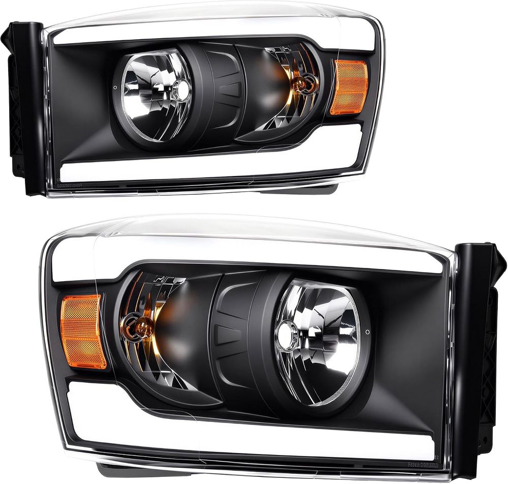  YITAMOTOR headlights, 2006 Dodge Ram 1500 headlights, 2007 Dodge Ram 1500 headlights, 2008 Dodge Ram 1500 headlights, 2006-2008 Dodge Ram 1500 headlights, 2006 Dodge Ram 2500 headlights, 2007 Dodge Ram 2500 headlights, 2008 Dodge Ram 2500 headlights, 2009 Dodge Ram 2500 headlights, 2006-2009 Dodge Ram 2500 headlights, 2006 Dodge Ram 3500 headlights, 2007 Dodge Ram 3500 headlights, 2008 Dodge Ram 3500 headlights, 2009 Dodge Ram 3500 headlights, 2006-2009 Dodge Ram 3500 headlights, Ram 1500 replacement headlights, Ram 2500 headlight assembly, Ram 3500 headlight assembly, LED DRL headlights, LED daytime running lights, black housing headlights, clear lens headlights, HB5 9007 high low beam, HB5 headlight bulbs not included, 9007 headlight bulbs not included, 3157NA turn signal bulbs, headlights with turn signal harness, dual-bulb headlamp replacement, metallic parabolic reflectors, brighter headlight beam, broad uniform beam distribution, waterproof headlight assembly, sealed silicone housing, one-way vent headlights, impact-resistant polycarbonate lens, vibration-resistant headlights, micro-prism side reflectors, nighttime visibility headlights, all-weather replacement headlights, not for Dodge Ram Cargo Van, not for 2009 Ram new body style, not for stock headlights with amber side marker bar
