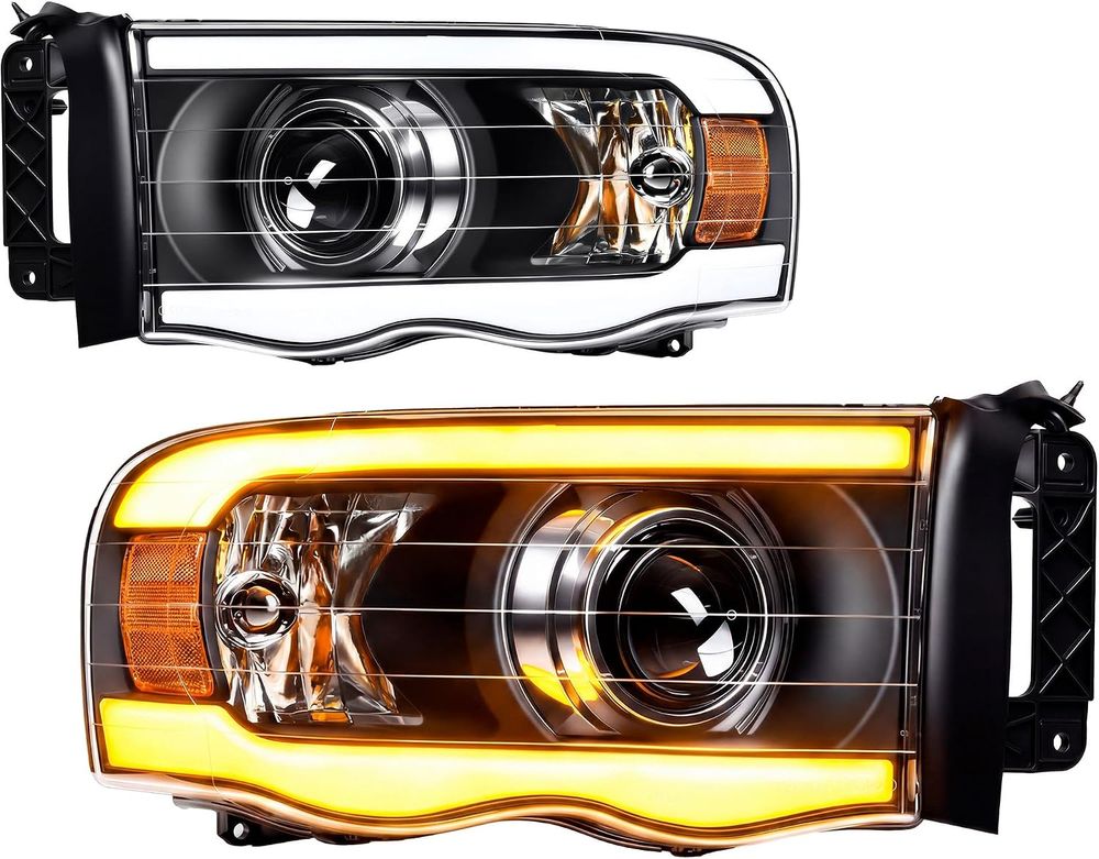 YITAMOTOR headlights, 2002 Dodge Ram 1500 headlights, 2003 Dodge Ram 1500 headlights, 2004 Dodge Ram 1500 headlights, 2005 Dodge Ram 1500 headlights, 2002-2005 Dodge Ram 1500 headlights, 2003 Dodge Ram 2500 headlights, 2004 Dodge Ram 2500 headlights, 2005 Dodge Ram 2500 headlights, 2003-2005 Dodge Ram 2500 headlights, 2003 Dodge Ram 3500 headlights, 2004 Dodge Ram 3500 headlights, 2005 Dodge Ram 3500 headlights, 2003-2005 Dodge Ram 3500 headlights, Dodge Ram replacement headlights, Ram 1500 headlight assembly, Ram 2500 headlight assembly, Ram 3500 headlight assembly, projector LED headlights, LED DRL headlights, LED daytime running lights, dual-beam projector headlights, H7 high low beam headlights, H7 headlight bulbs included, 3157NA turn signal bulbs included, headlights with bulbs and harness, sequential turn signal headlights, black housing headlights, clear lens headlights, amber reflector headlights, metallic parabolic reflectors, brighter headlight output, broad uniform beam pattern, waterproof headlight assembly, sealed silicone headlights, one-way vent headlights, moisture-resistant headlights, corrosion-resistant headlights, impact-resistant polycarbonate lens, vibration-resistant headlight housing, micro-prism side reflectors, improved nighttime visibility, all-weather replacement headlights, Dodge Ram LED headlight upgrade