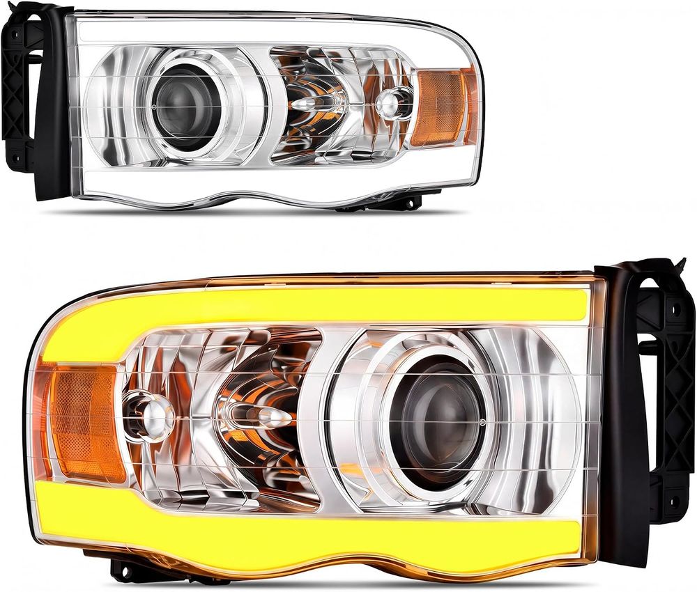 YITAMOTOR headlights, 2002 Dodge Ram 1500 headlights, 2003 Dodge Ram 1500 headlights, 2004 Dodge Ram 1500 headlights, 2005 Dodge Ram 1500 headlights, 2002-2005 Dodge Ram 1500 headlights, 2003 Dodge Ram 2500 headlights, 2004 Dodge Ram 2500 headlights, 2005 Dodge Ram 2500 headlights, 2003-2005 Dodge Ram 2500 headlights, 2003 Dodge Ram 3500 headlights, 2004 Dodge Ram 3500 headlights, 2005 Dodge Ram 3500 headlights, 2003-2005 Dodge Ram 3500 headlights, Dodge Ram replacement headlights, Ram 1500 headlight assembly, Ram 2500 headlight assembly, Ram 3500 headlight assembly, projector LED headlights, LED DRL headlights, LED daytime running lights, dual-beam projector headlights, H7 high low beam headlights, H7 headlight bulbs included, 3157NA turn signal bulbs included, headlights with bulbs and harness, sequential turn signal headlights, chrome housing headlights, clear lens headlights, amber reflector headlights, metallic parabolic reflectors, brighter headlight output, broad uniform beam pattern, waterproof headlight assembly, sealed silicone headlights, one-way vent headlights, moisture-resistant headlights, corrosion-resistant headlights, impact-resistant polycarbonate lens, vibration-resistant headlight housing, micro-prism side reflectors, improved nighttime visibility, all-weather replacement headlights, Dodge Ram LED headlight upgrade