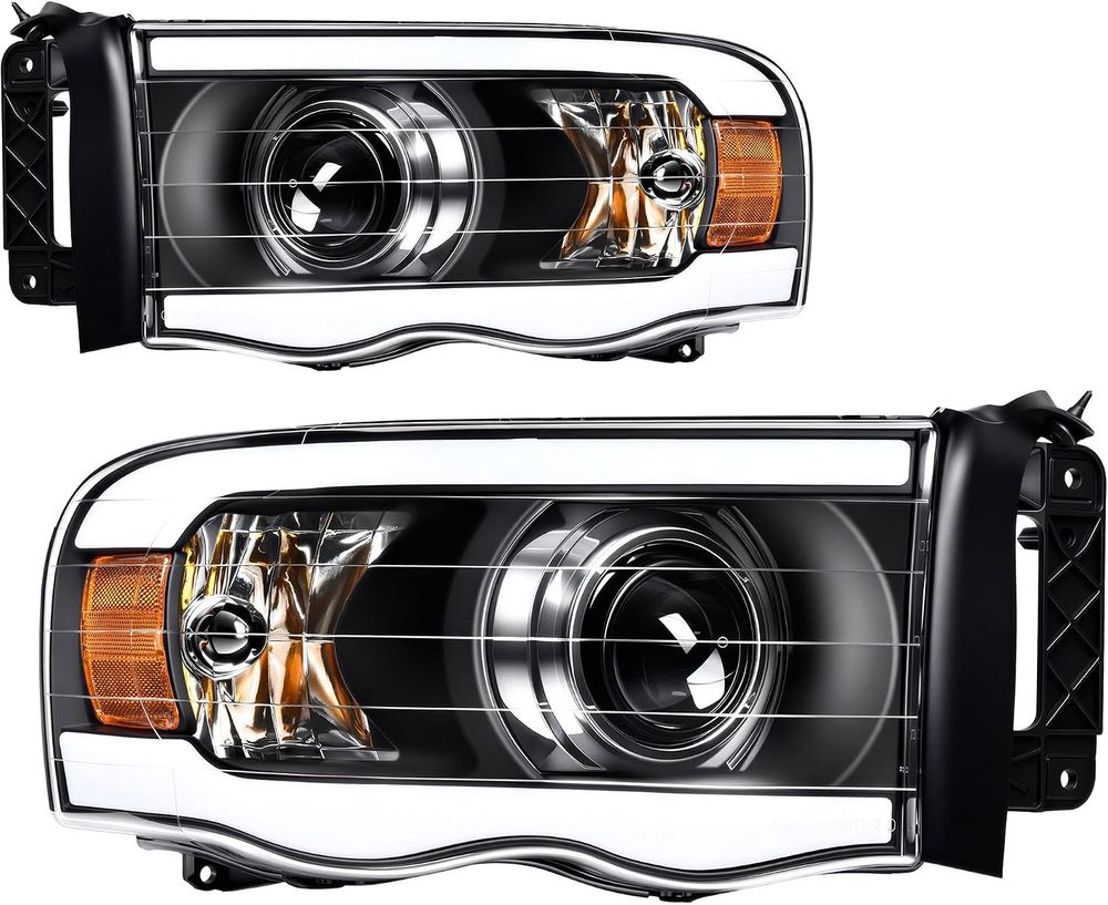 YITAMOTOR headlights, 2002 Dodge Ram 1500 headlights, 2003 Dodge Ram 1500 headlights, 2004 Dodge Ram 1500 headlights, 2005 Dodge Ram 1500 headlights, 2002-2005 Dodge Ram 1500 headlights, 2003 Dodge Ram 2500 headlights, 2004 Dodge Ram 2500 headlights, 2005 Dodge Ram 2500 headlights, 2003-2005 Dodge Ram 2500 headlights, 2003 Dodge Ram 3500 headlights, 2004 Dodge Ram 3500 headlights, 2005 Dodge Ram 3500 headlights, 2003-2005 Dodge Ram 3500 headlights, Dodge Ram replacement headlights, Ram 1500 headlight assembly, Ram 2500 headlight assembly, Ram 3500 headlight assembly, projector LED headlights, dual-beam projector headlights, LED DRL headlights, LED daytime running lights, black housing headlights, clear lens headlights, amber reflector headlights, H7 high low beam bulbs included, 3157NA turn signal bulbs included, headlights with bulbs and harness, metallic parabolic reflectors, brighter headlight output, broad uniform beam pattern, waterproof headlight assembly, sealed silicone headlights, one-way vent headlights, moisture-resistant headlights, corrosion-resistant headlights, impact-resistant polycarbonate lens, vibration-resistant headlight housing, micro-prism side reflectors, improved nighttime visibility, all-weather replacement headlights, Dodge Ram LED headlight upgrade