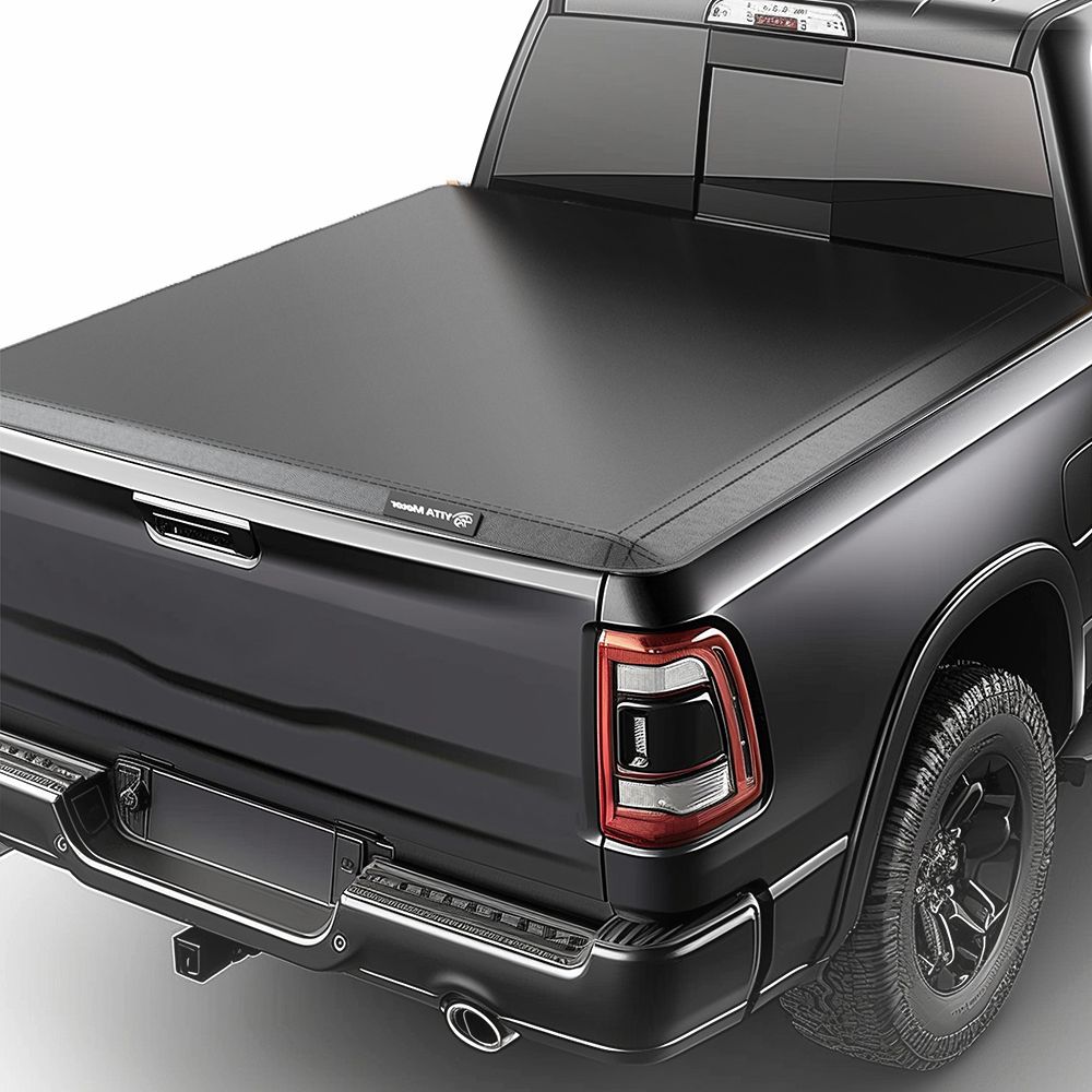 09-26 Ram 1500 Classic/New body, Fleetside 5.7ft Bed Soft Tri-Fold Truck Bed Tonneau Cover Without Rambox-YITAMOTOR