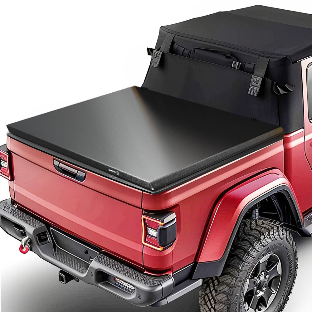 YITAMOTOR tonneau cover, Jeep Gladiator tonneau cover, Jeep Gladiator JT tonneau cover, Gladiator bed cover, Jeep Gladiator truck bed cover, 2020-2026 Jeep Gladiator tonneau cover, 2020 Gladiator tonneau cover, 2021 Gladiator tonneau cover, 2022 Gladiator tonneau cover, 2023 Gladiator tonneau cover, 2024 Gladiator tonneau cover, 2025 Gladiator tonneau cover, 2026 Gladiator tonneau cover, Jeep Gladiator 5ft bed cover, Gladiator 5 foot bed cover, Gladiator 5' bed cover, 5ft truck bed cover, 5 foot tonneau cover, Fleetside tonneau cover, soft tri-fold tonneau cover, soft tri-fold truck bed cover, tri-fold pickup bed cover, folding truck bed cover, Jeep Gladiator folding tonneau cover, Jeep Gladiator soft tonneau cover, Trail Rail System tonneau cover, Gladiator Trail Rail bed cover, tonneau cover with Trail Rail System, tonneau cover without Trail Rail System, no-drill tonneau cover, clamp-on tonneau cover, adjustable clamp tonneau cover, reinforced corner tonneau cover, double-layer PVC tonneau cover, alloy frame tonneau cover, waterproof truck bed cover, water-resistant tonneau cover, tear-resistant tonneau cover, all-weather tonneau cover, high-temperature resistant tonneau cover, cargo protection, Jeep Gladiator accessories, Gladiator truck bed accessories, pickup bed protection