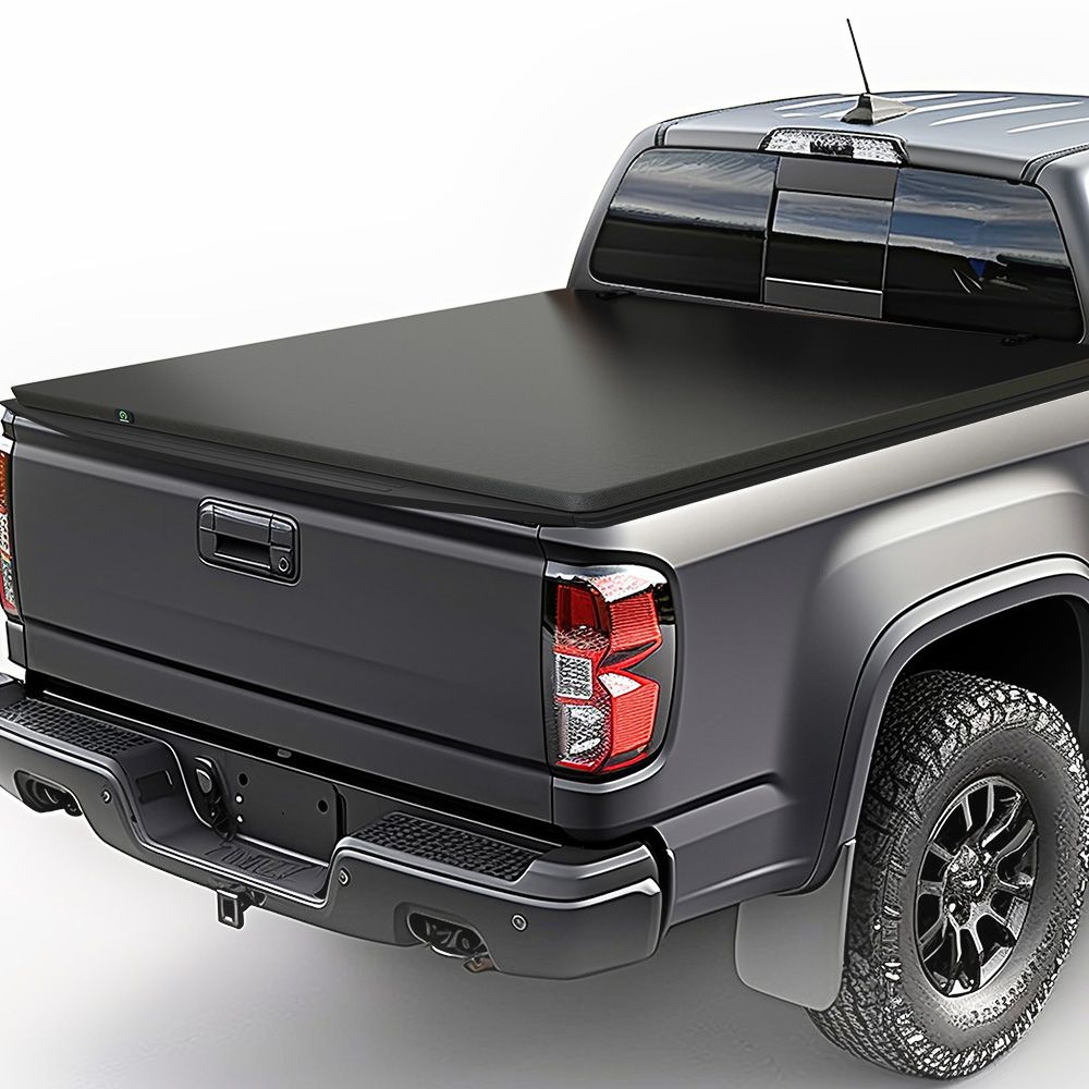 Chevy Colorado tonneau cover, GMC Canyon soft cover, 5.2ft bed cover, tri-fold tonneau, vinyl truck cover, 2015 Colorado accessories, YITAMOTOR