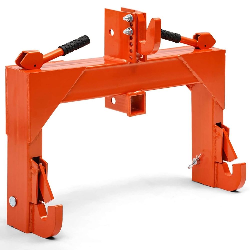 3 Point Quick Hitch Adapter For Category 1 W/ Adjustable Bolt Tractor 3000lb