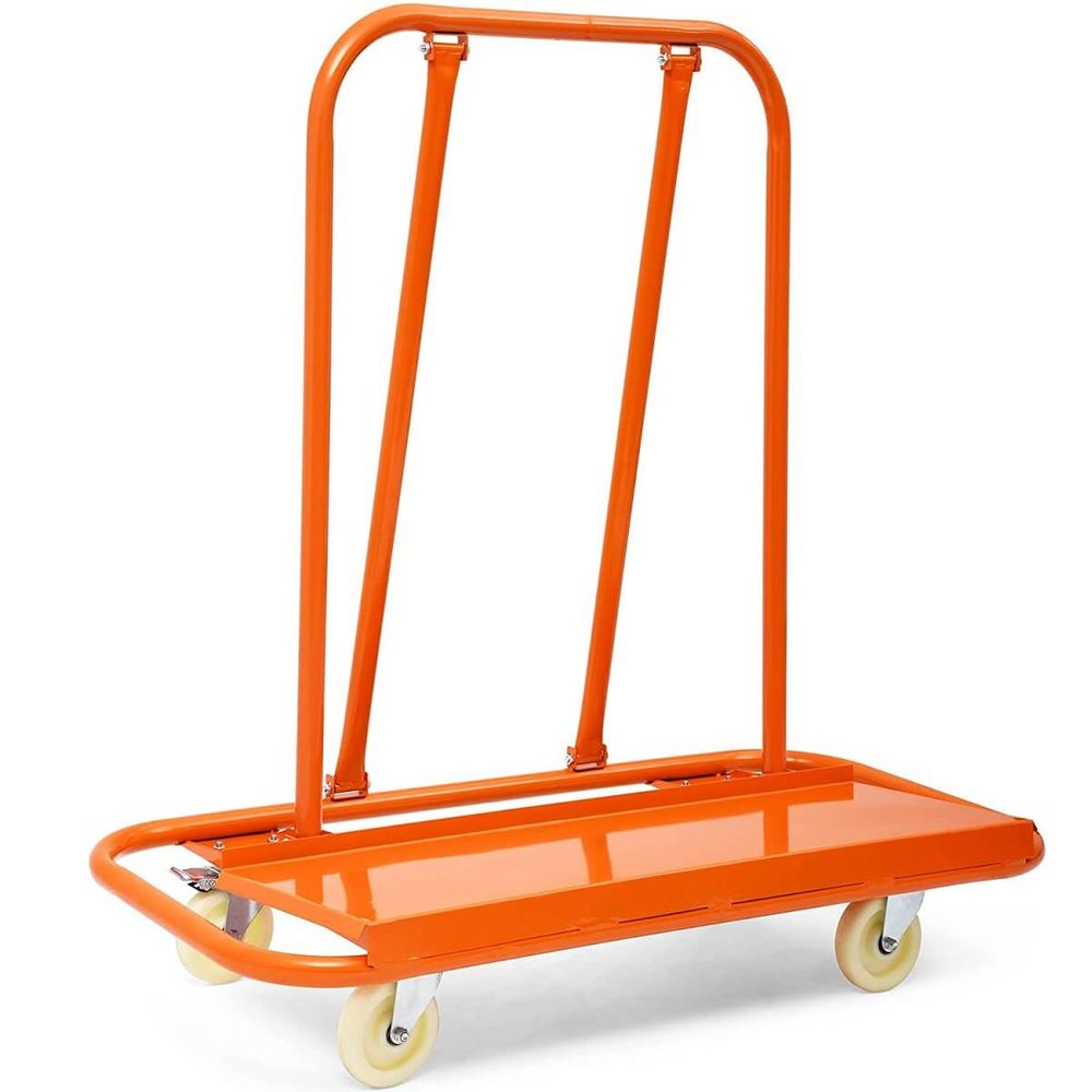 1600lbs Heavy Duty Drywall Sheet Cart with 4 Swivel Wheels Panel Cart