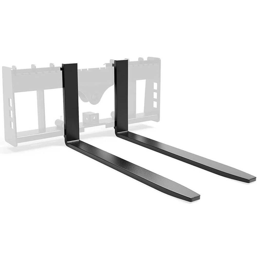 42" Pallet Fork Blades, 2500lbs Capacity Forklift Blades for Tractors Loaders Skid Steer Attachment, 2 Packs