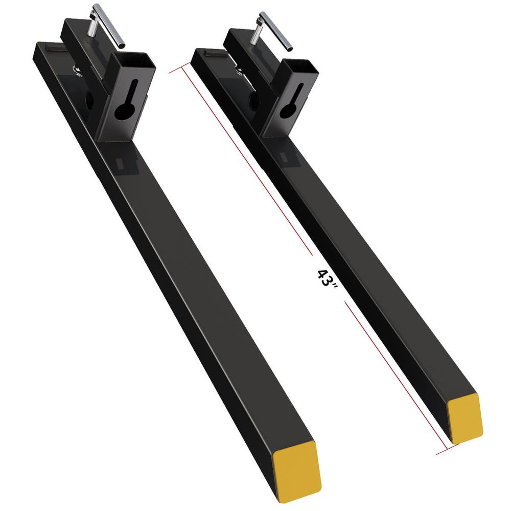 43" Clamp on Pallet Forks 1500LBS for Tractor Loader Bucket