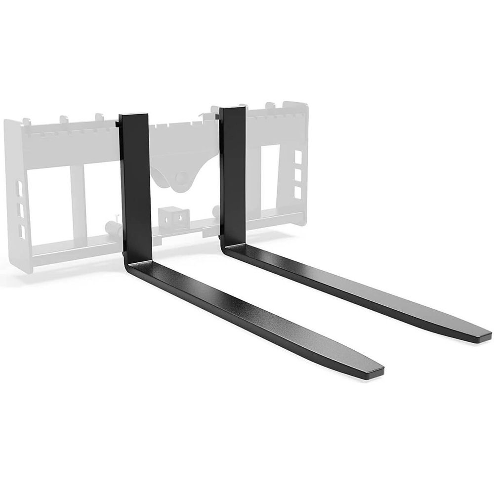 48" Pallet Fork Blades, 4000lbs Capacity Forklift Blades for Tractors Loaders Skid Steer Attachment, 2 Packs