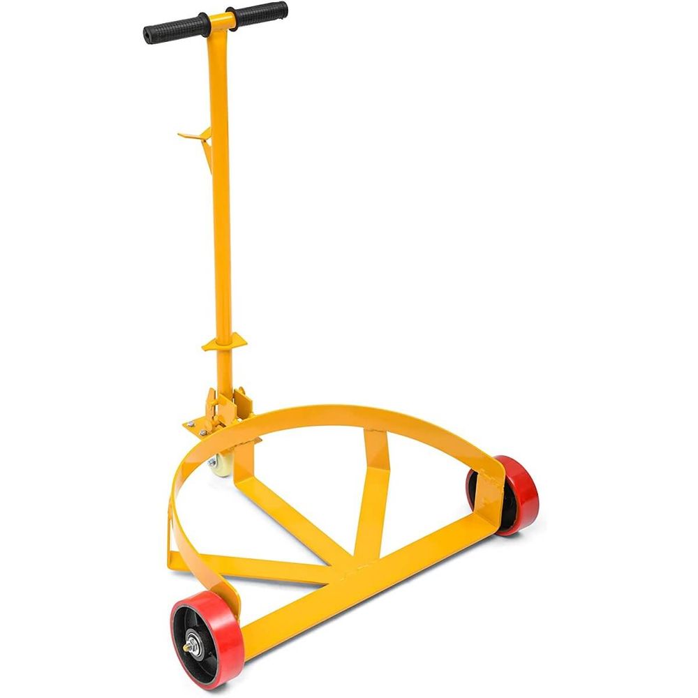  55 Gallon Drum Dolly, 1200lbs Capacity Drum Cart, Oil Drum Cart with Bung Wrench Handle and Poly-on-Steel Wheels
