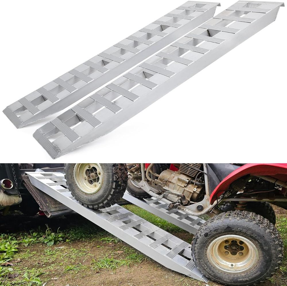 2pcs 6000lbs 84" x 14" Aluminum Trailer Ramps