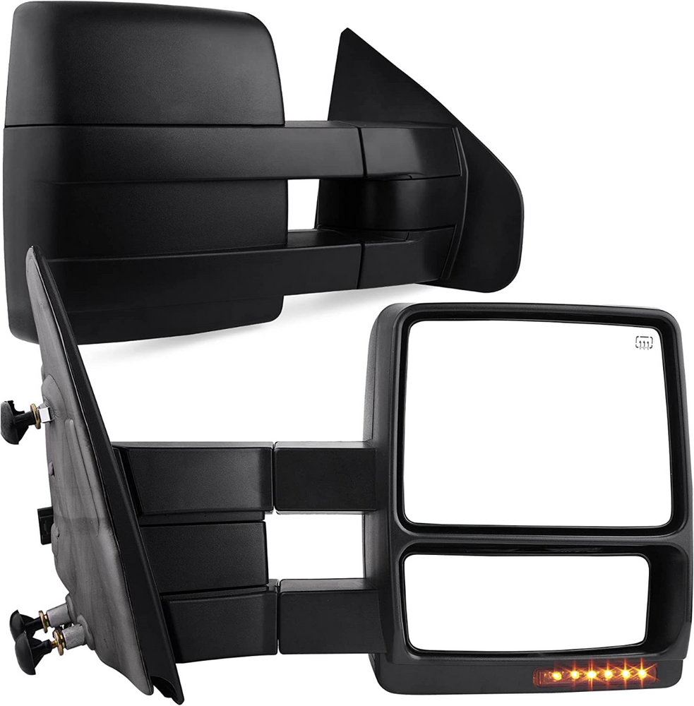 Ford 2004-2006 F150 Series Pickup Power Heated LED Turn Signal Puddle Light Towing Mirrors